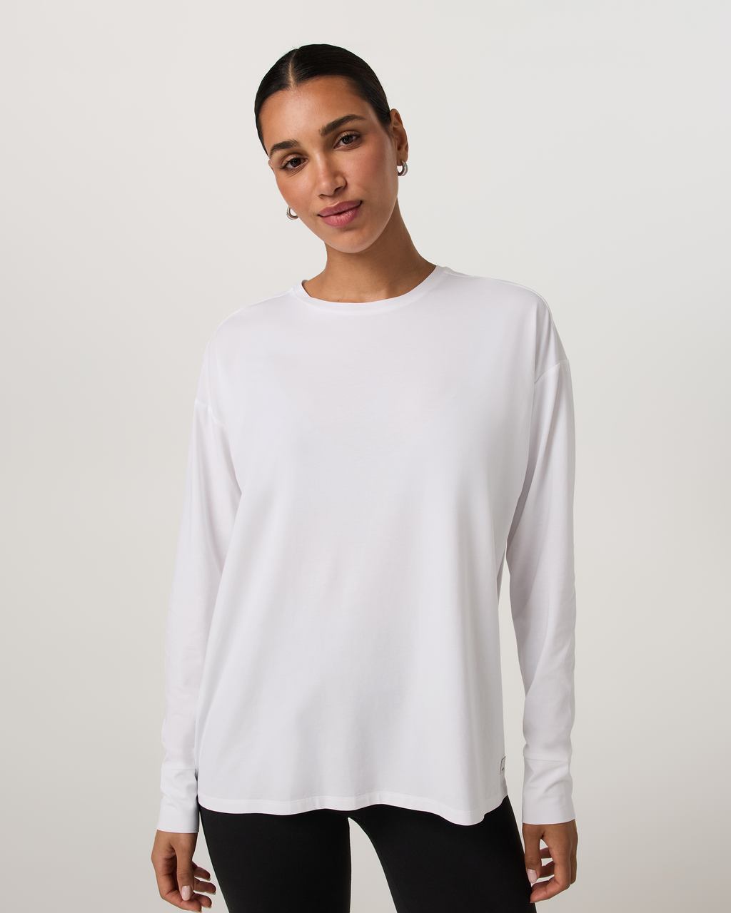 Long Sleeve Feather Tee | French Roast