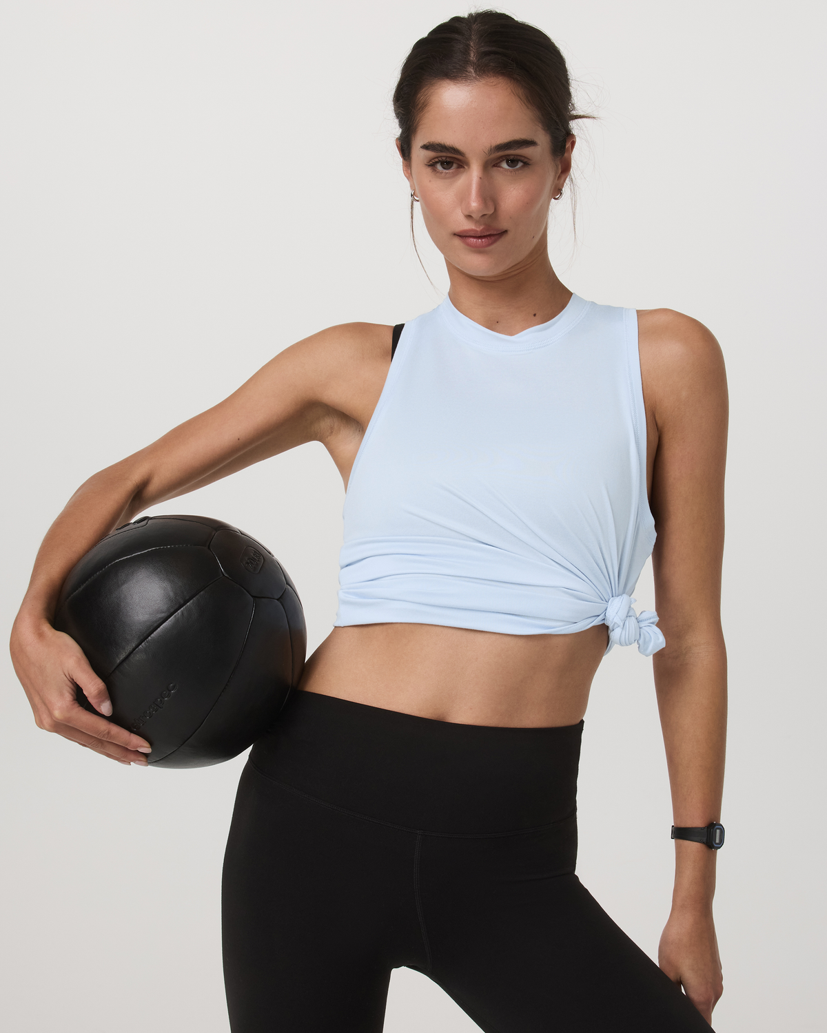 Energy Top Long | Soft Sky Heather
