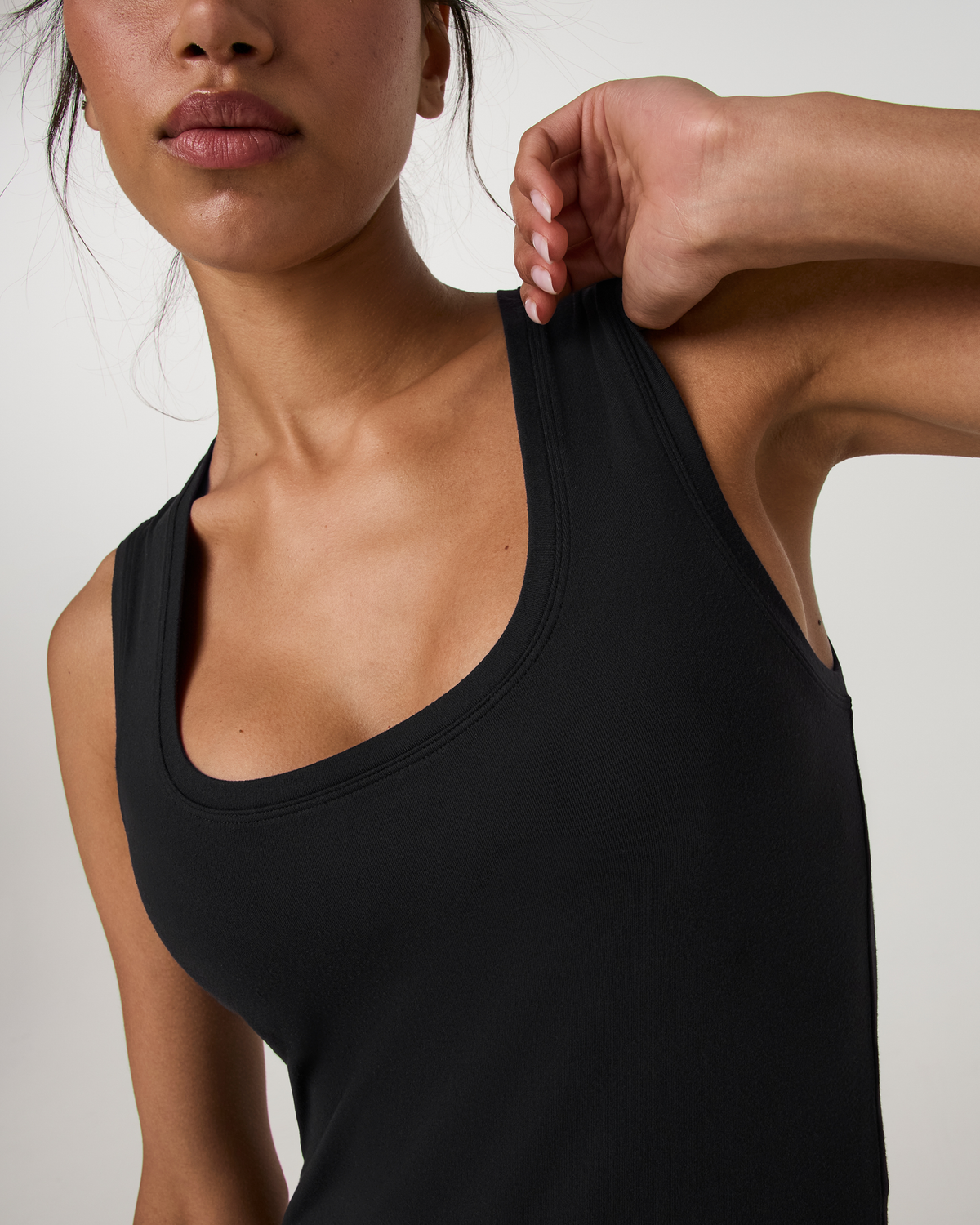 Halo Essential Scoop Tank | Blue Coast Heather