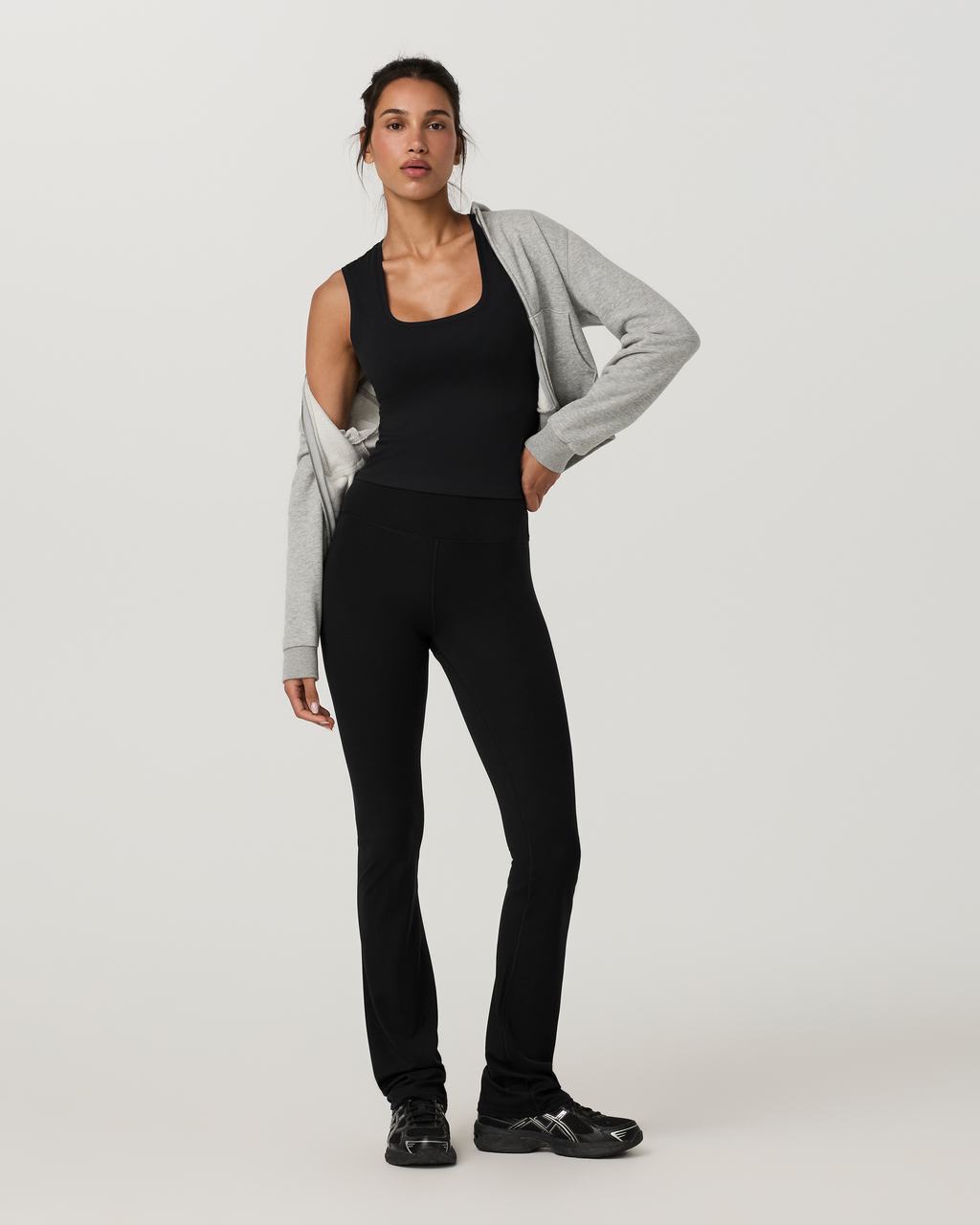 Halo Essential Scoop Tank | Pale Grey Heather