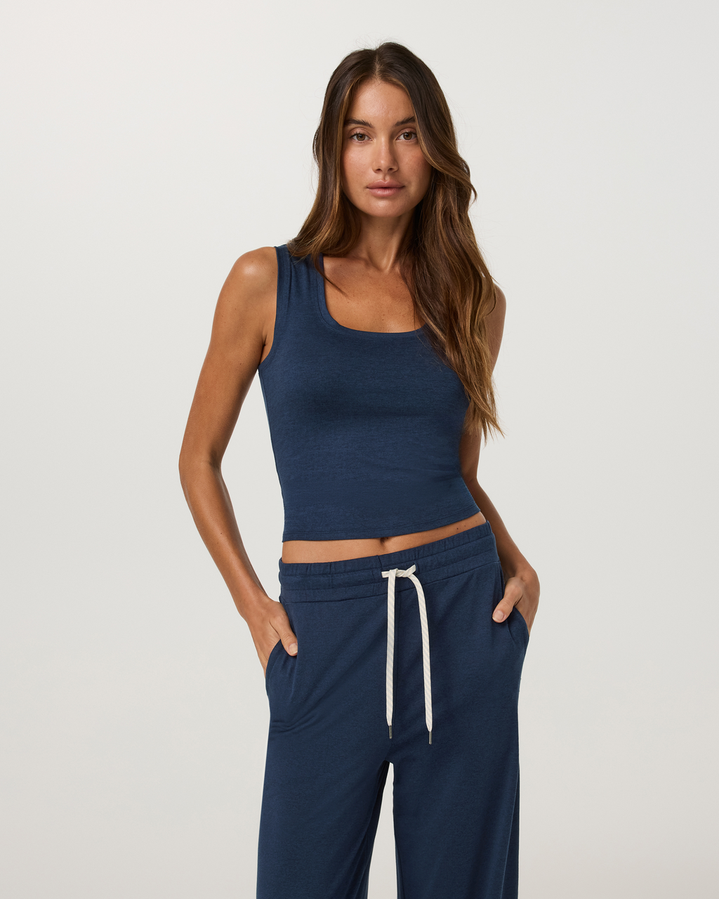 Halo Essential Scoop Tank | Hemlock Heather