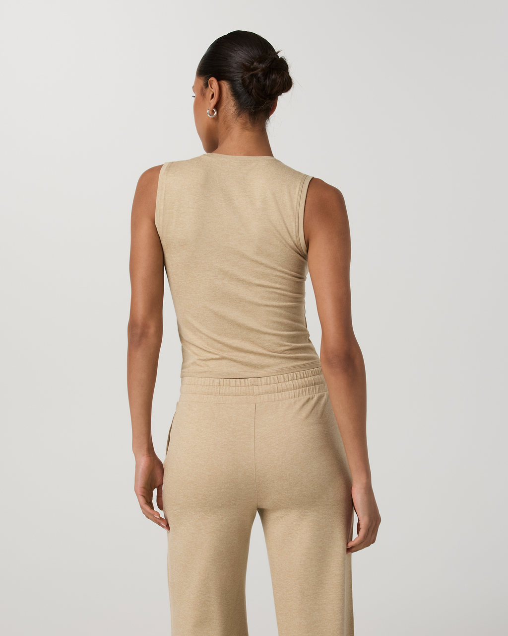 Halo Essential Scoop Tank | Blue Coast Heather