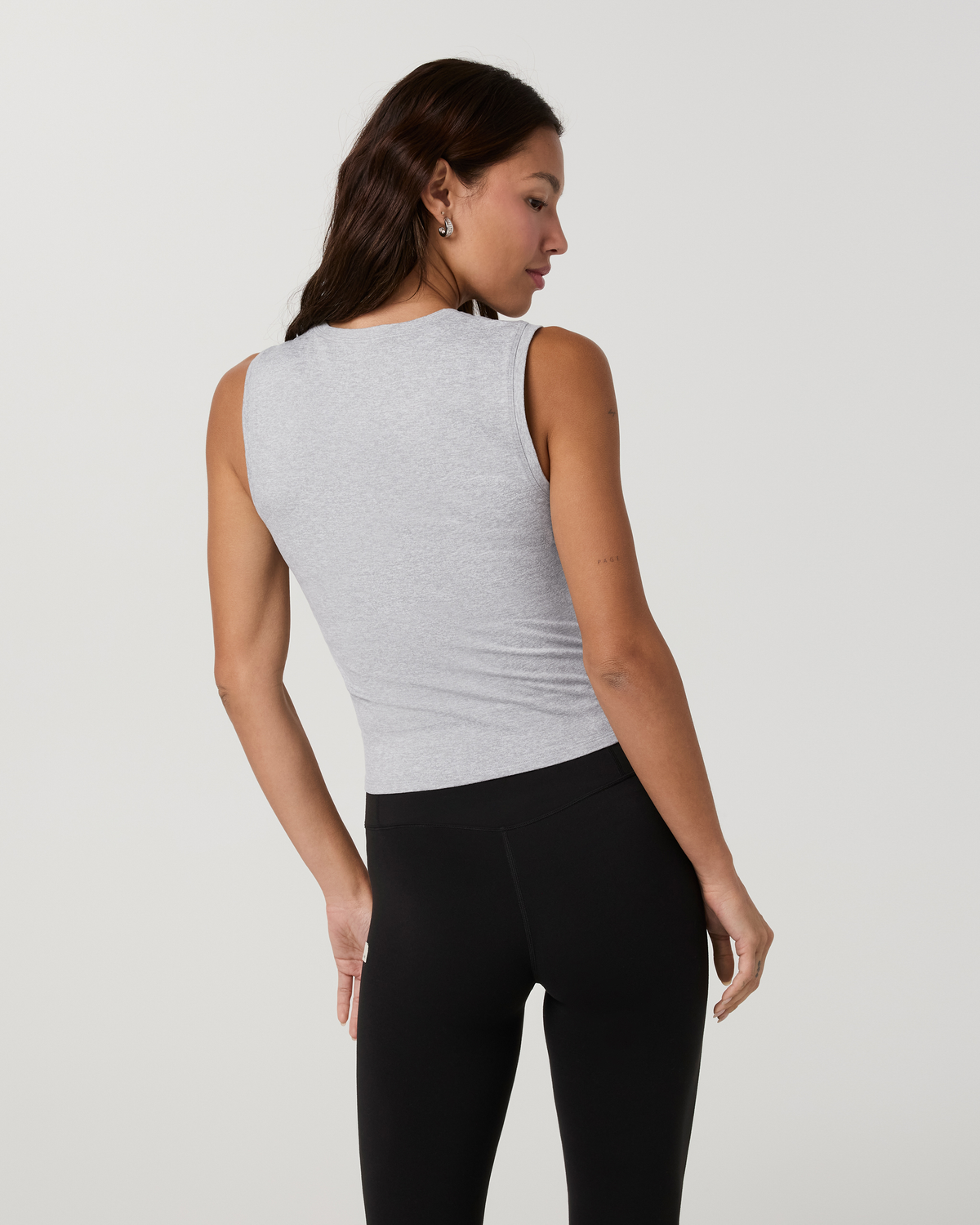 Halo Essential Scoop Tank | Bloom Heather