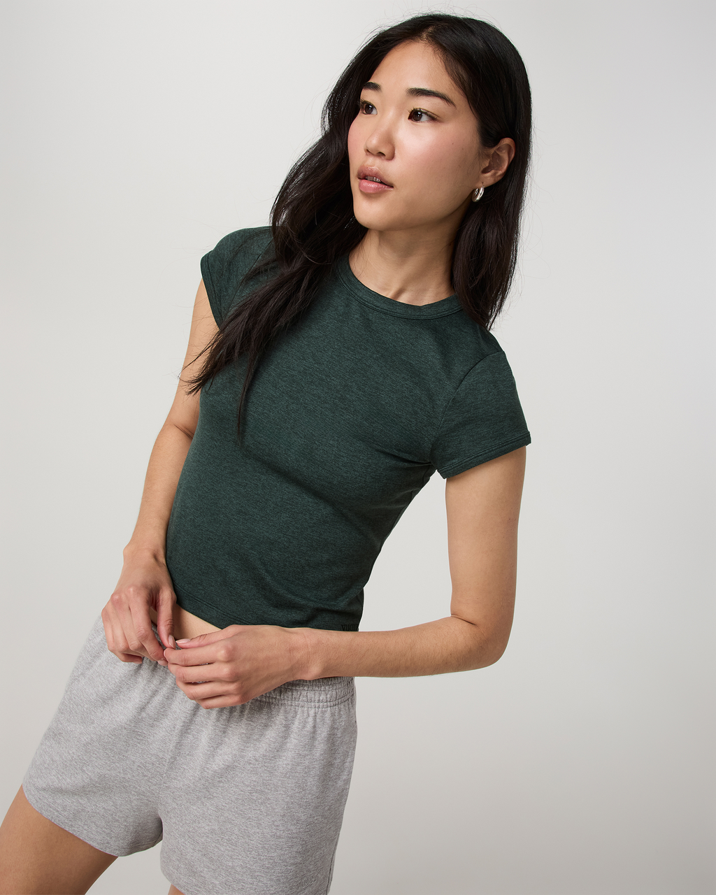 Halo Baby Tee | Solid Black