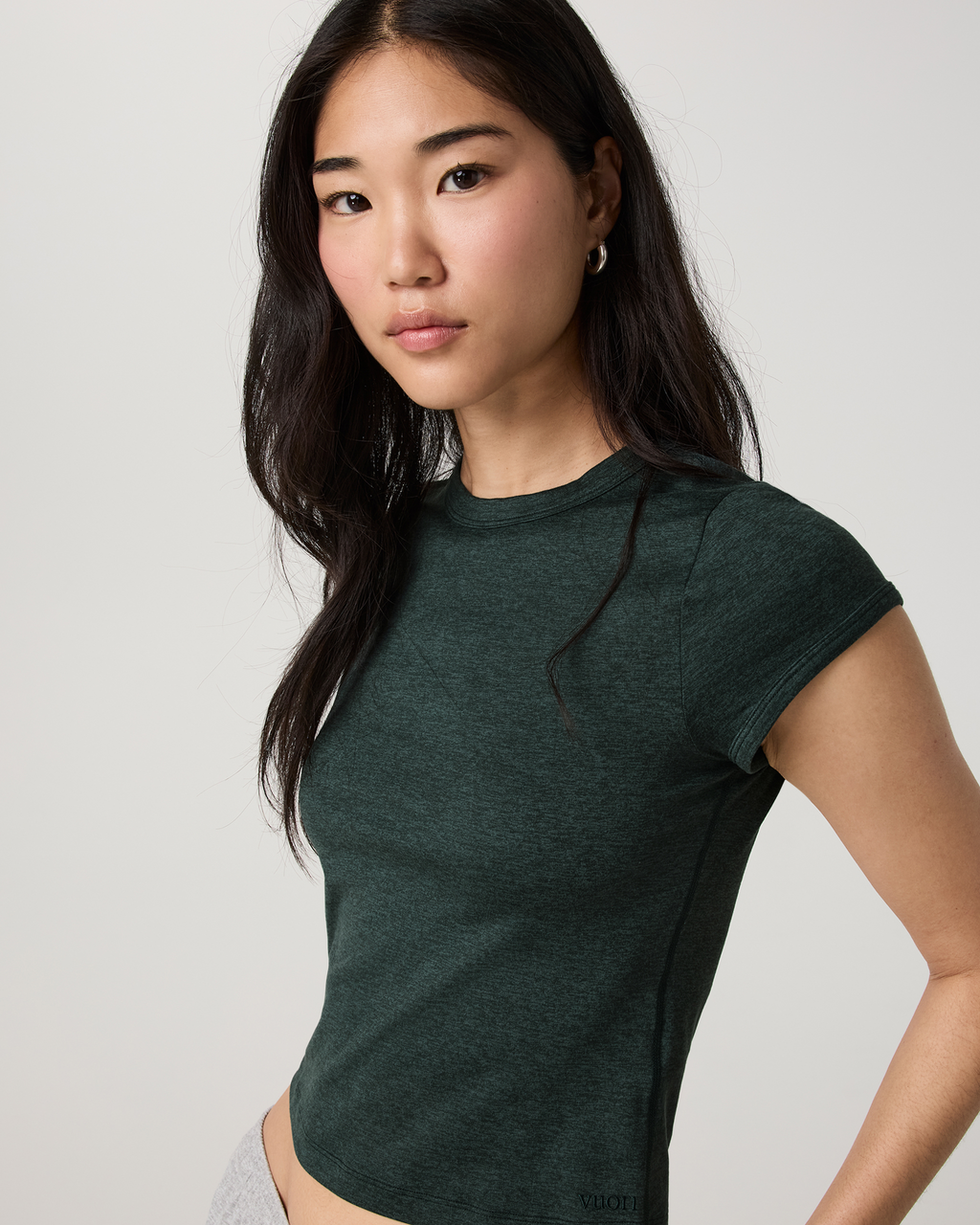 Halo Baby Tee | Pale Grey Heather Tonal