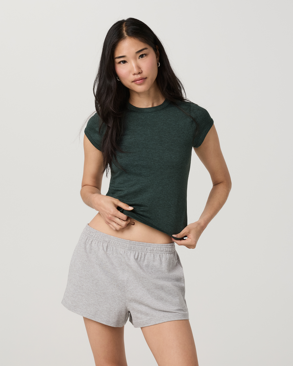 Halo Baby Tee | Pale Grey Heather Tonal