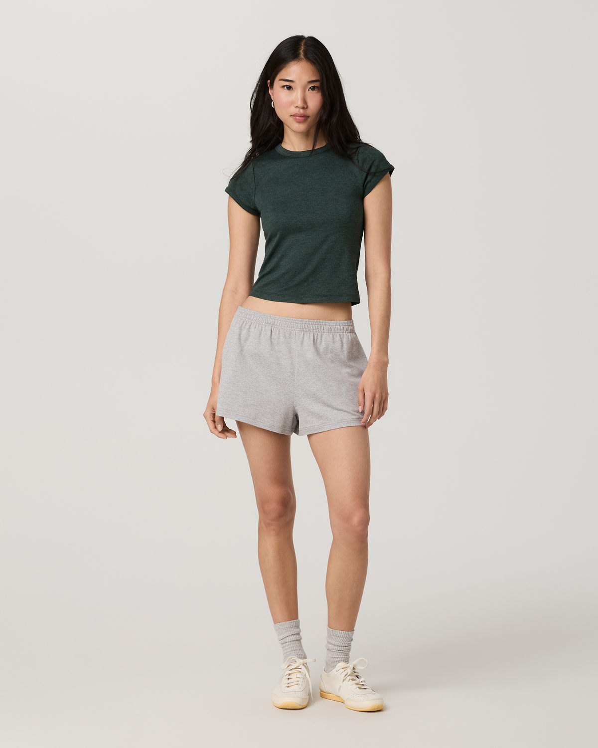Halo Baby Tee | Pale Grey Heather Tonal