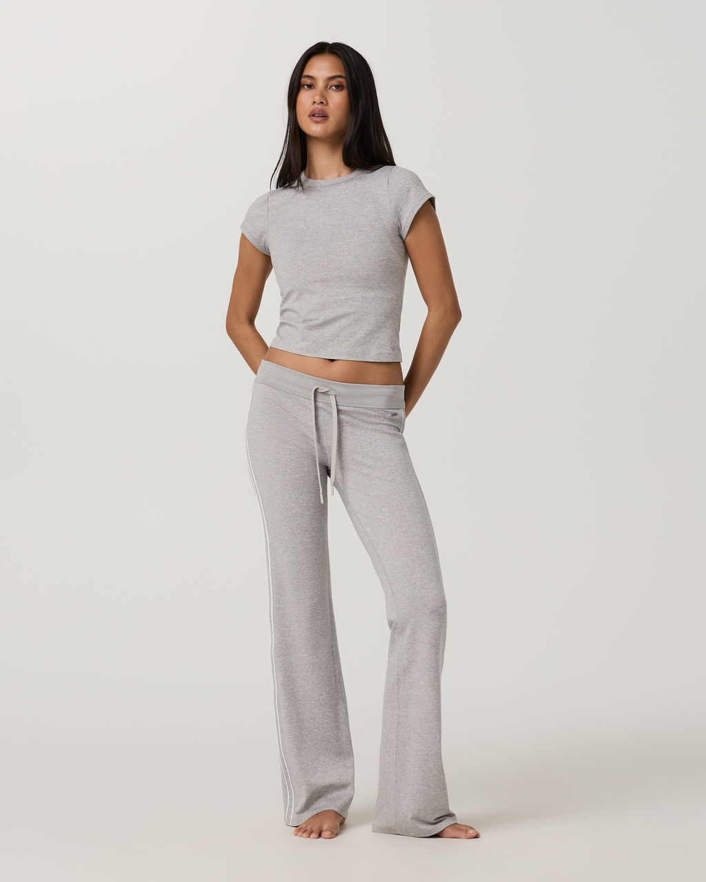 Halo Baby Tee | Pale Grey Heather Tonal