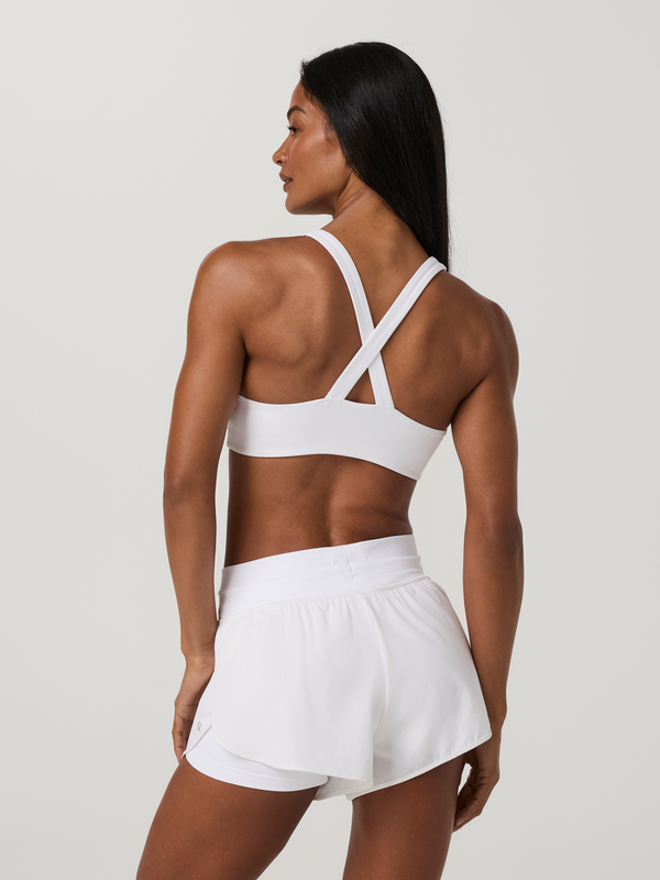 Daily Piped Bra | White