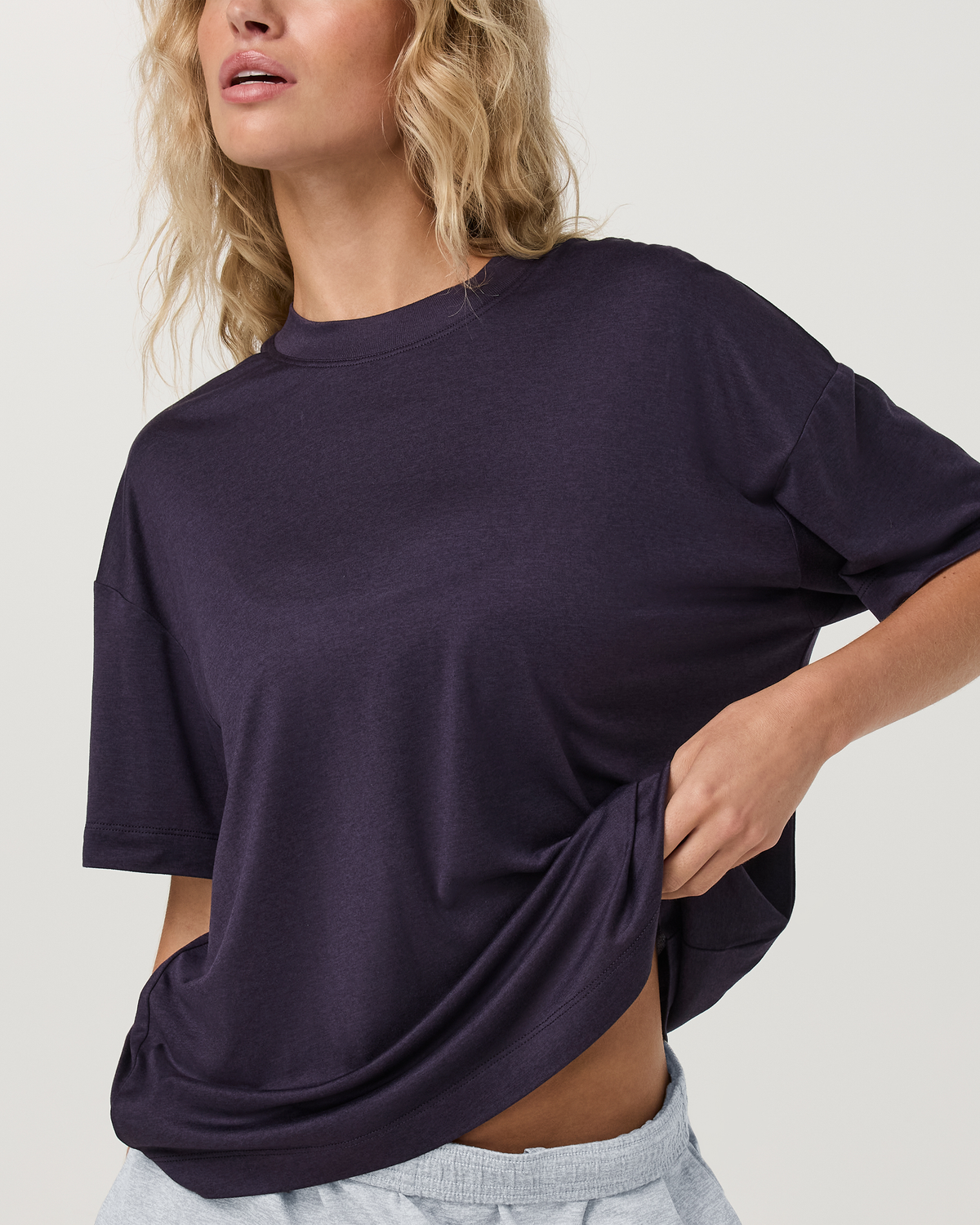 Energy Tee Long | Velvet Violet Heather