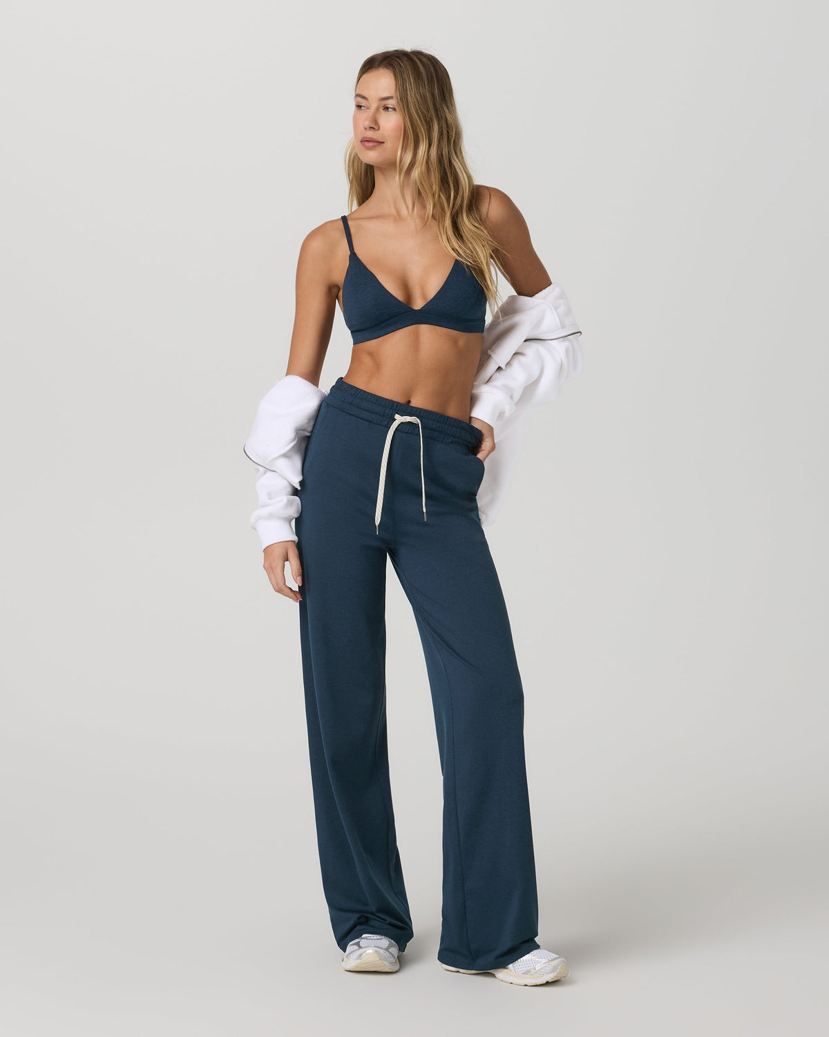 Halo Triangle Bra | Ecru Heather