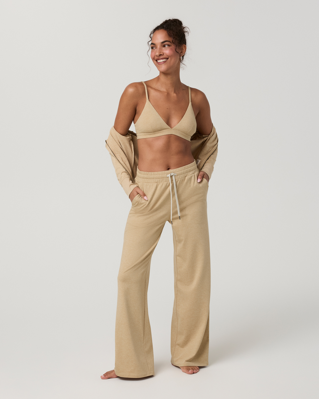 Halo Triangle Bra | Blue Coast Heather