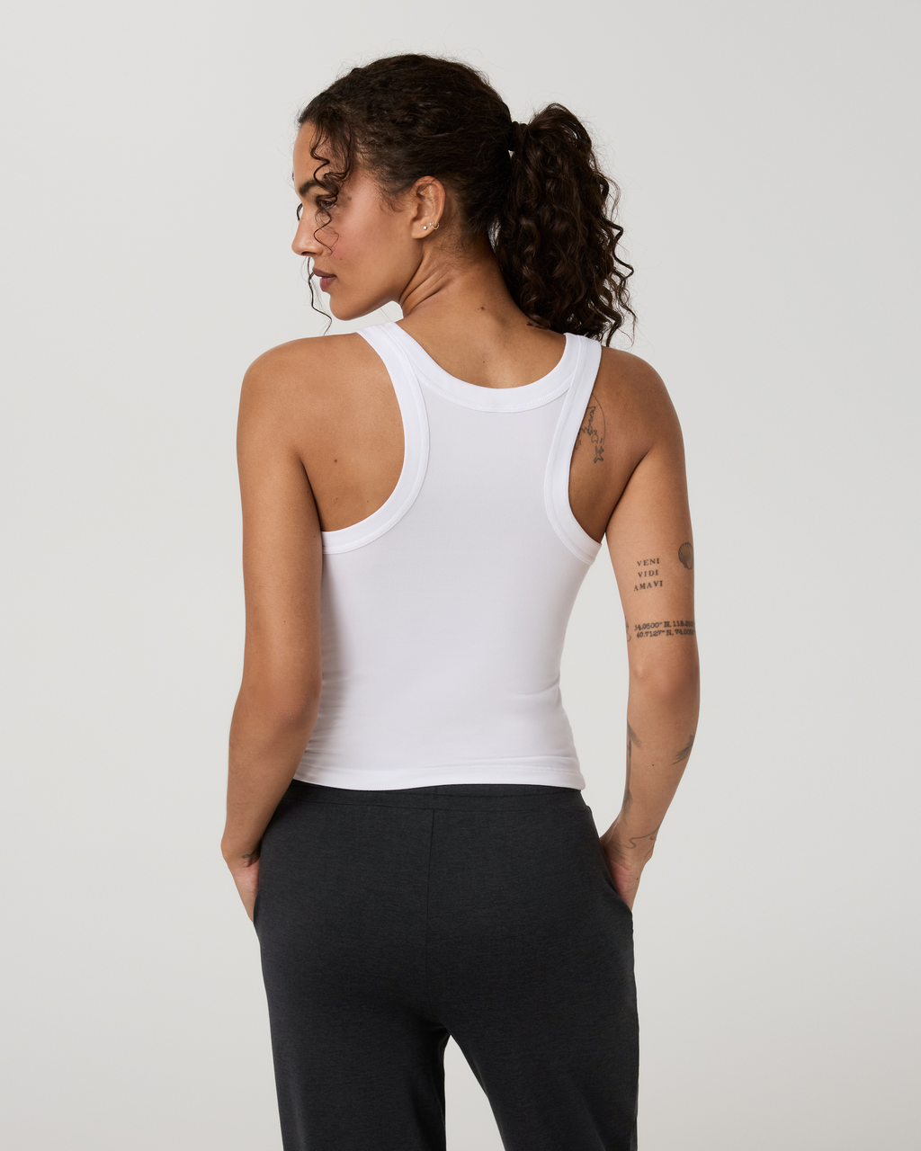 Energy Racerback Tank | White