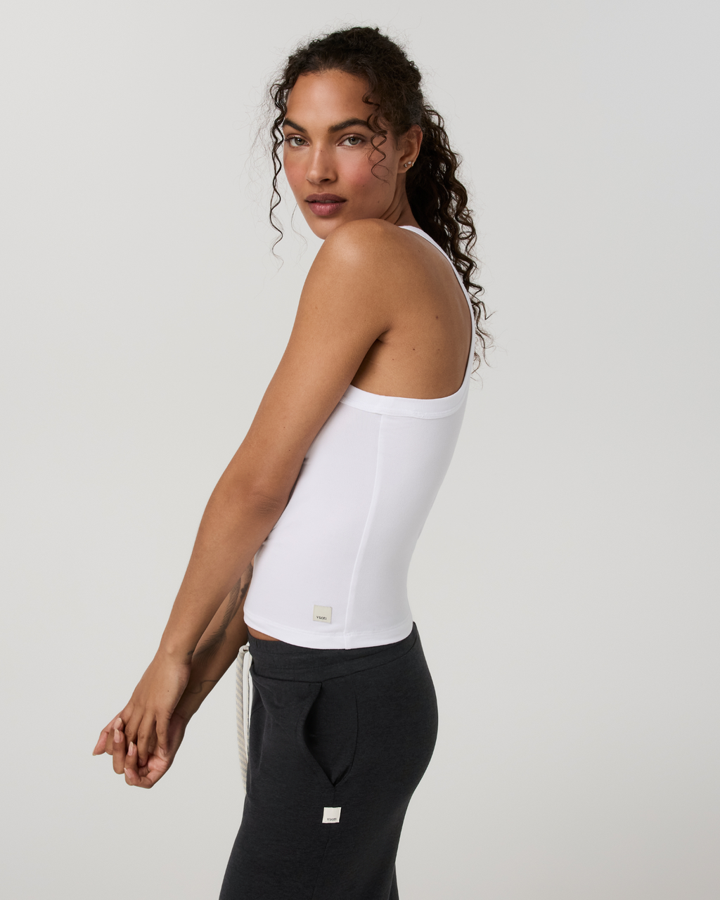 Energy Racerback Tank | White