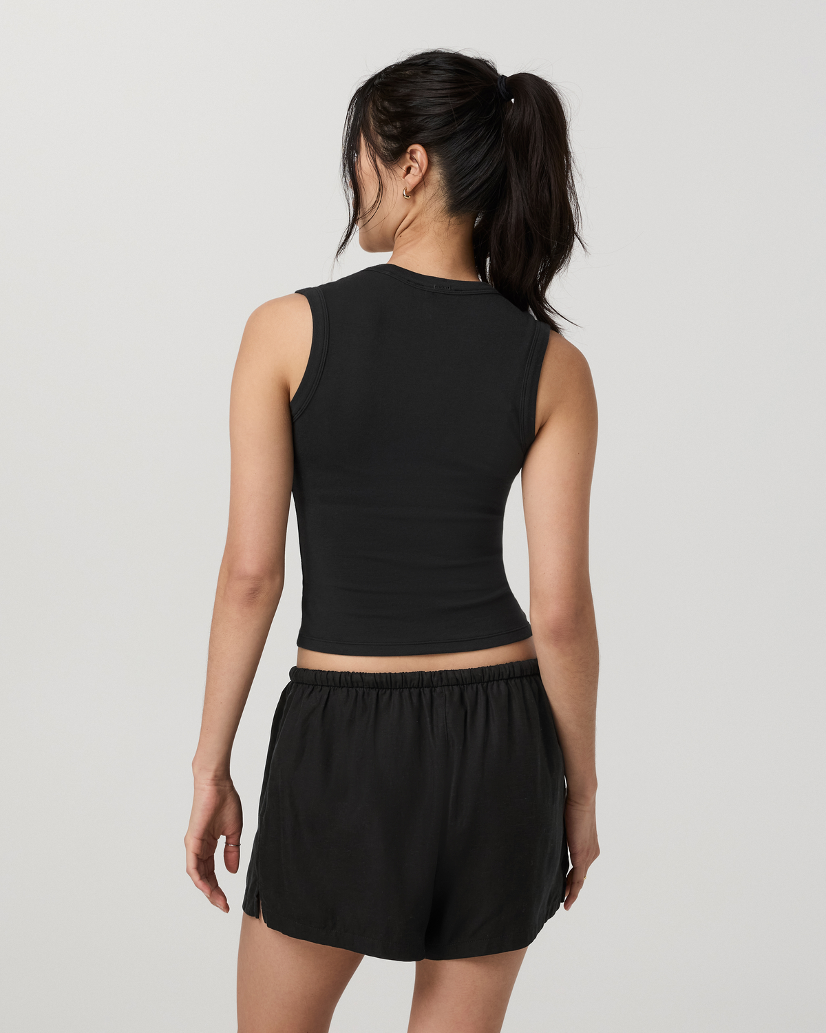 Everyday Cotton Stretch Tank | White