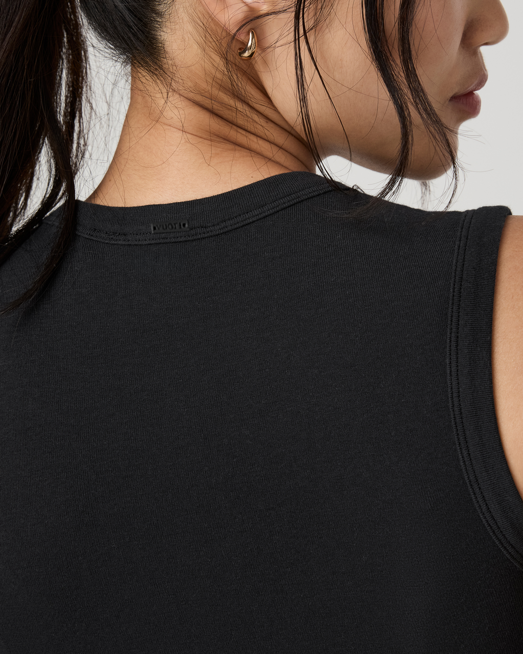 Everyday Cotton Stretch Tank | Ink