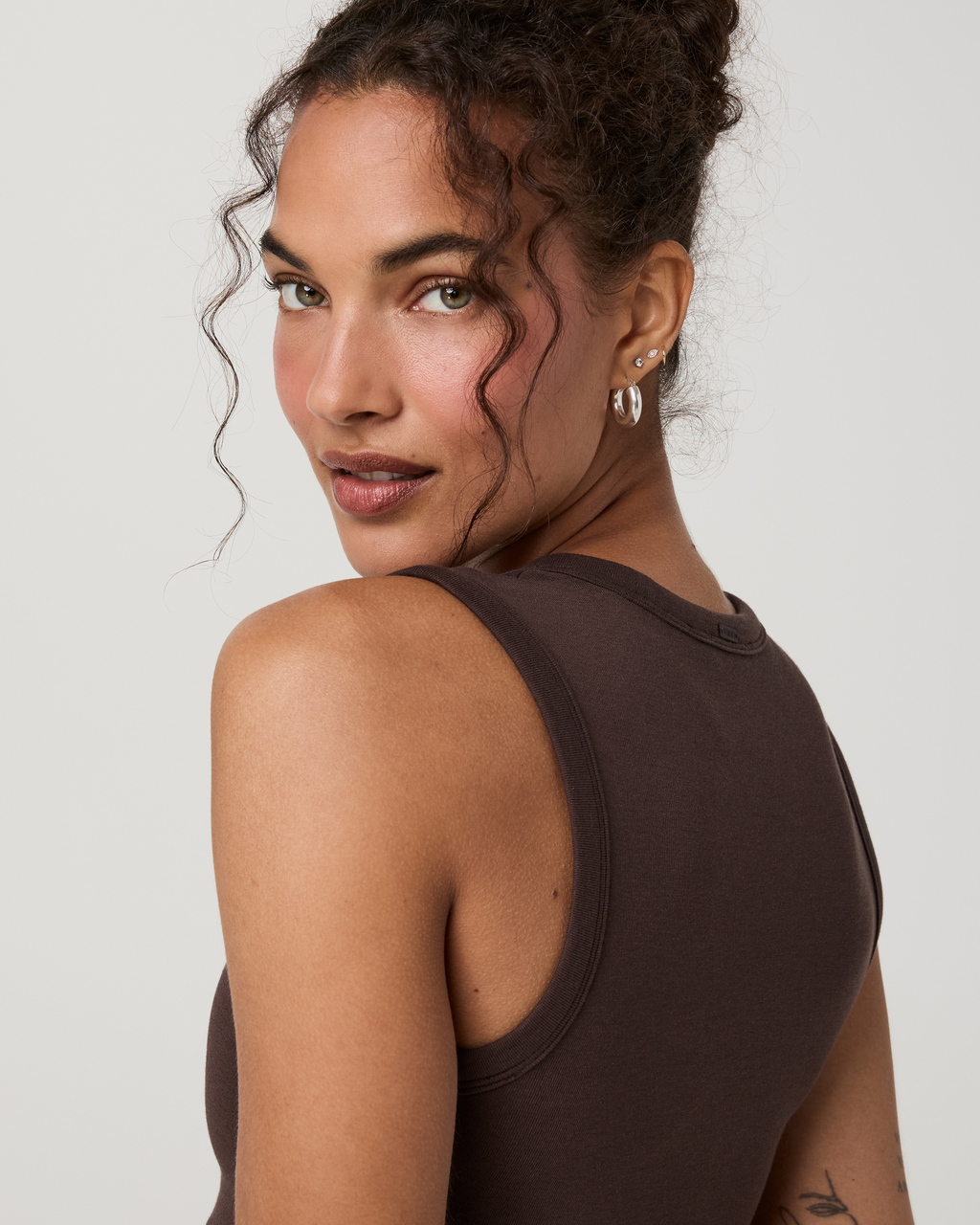 Everyday Cotton Stretch Tank | Black
