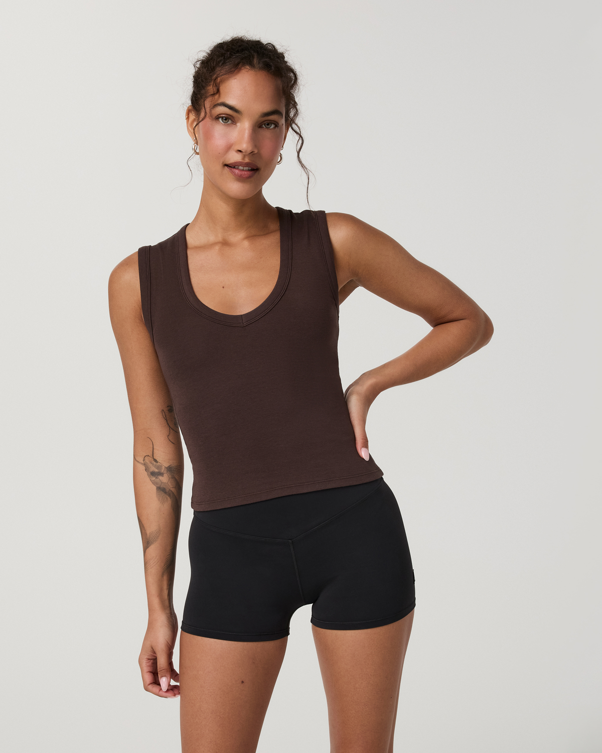 Everyday Cotton Stretch Tank | White