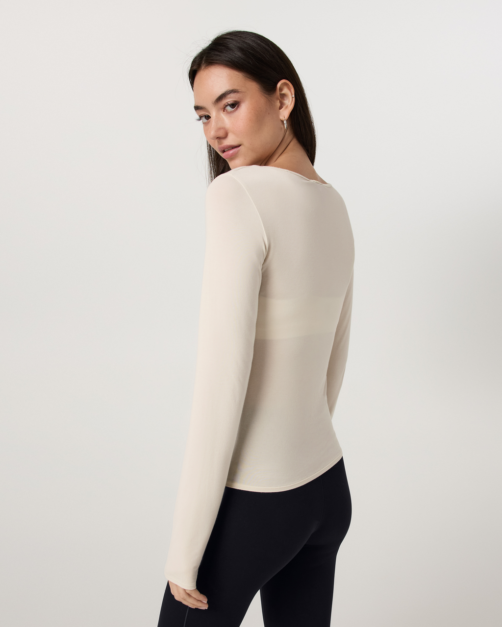 Long Sleeve Modal Top | Red Ochre