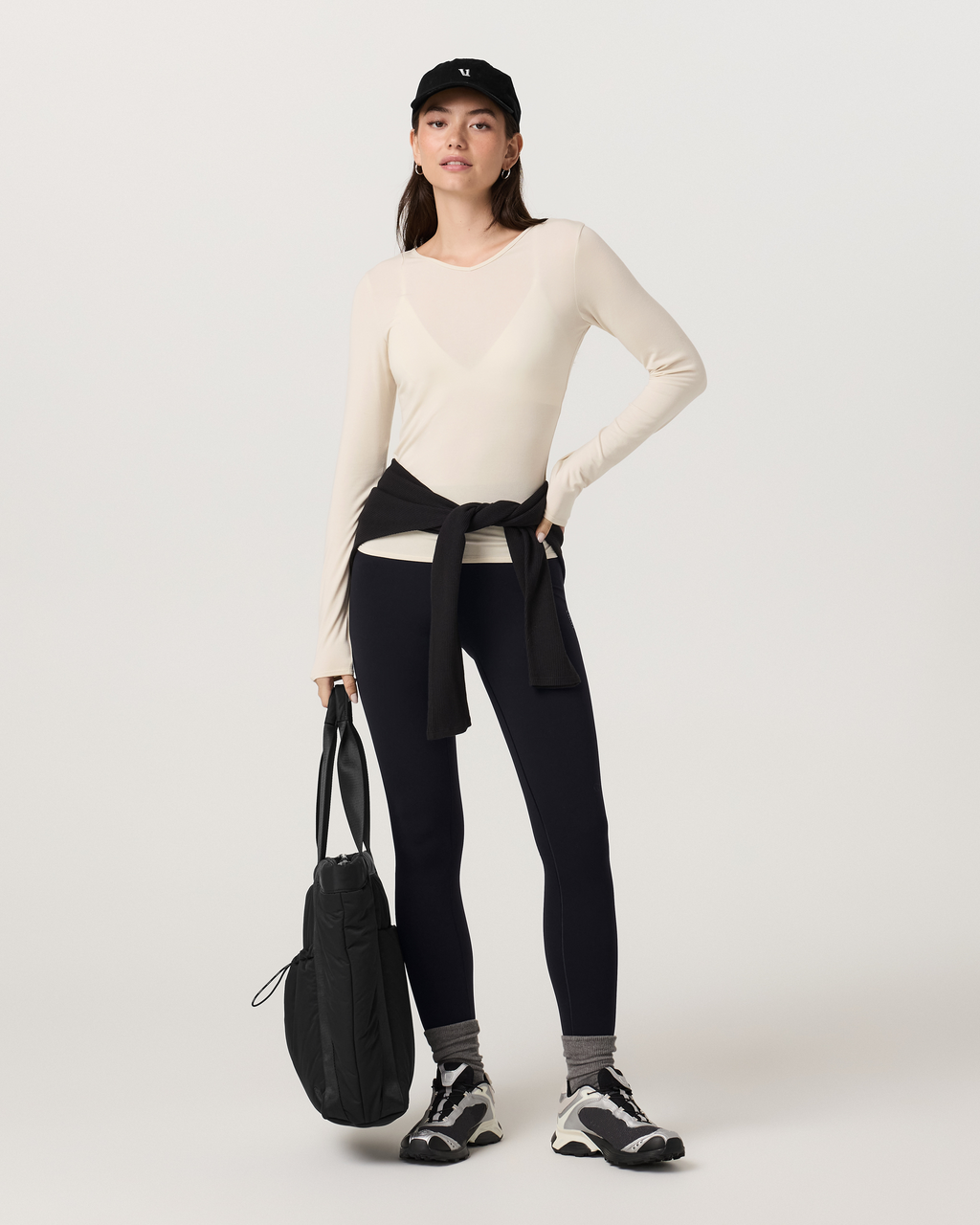 Long Sleeve Modal Top | Bone
