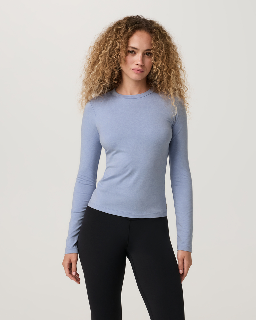 Long Sleeve Halo Essential Crew Tee | Celestial Heather