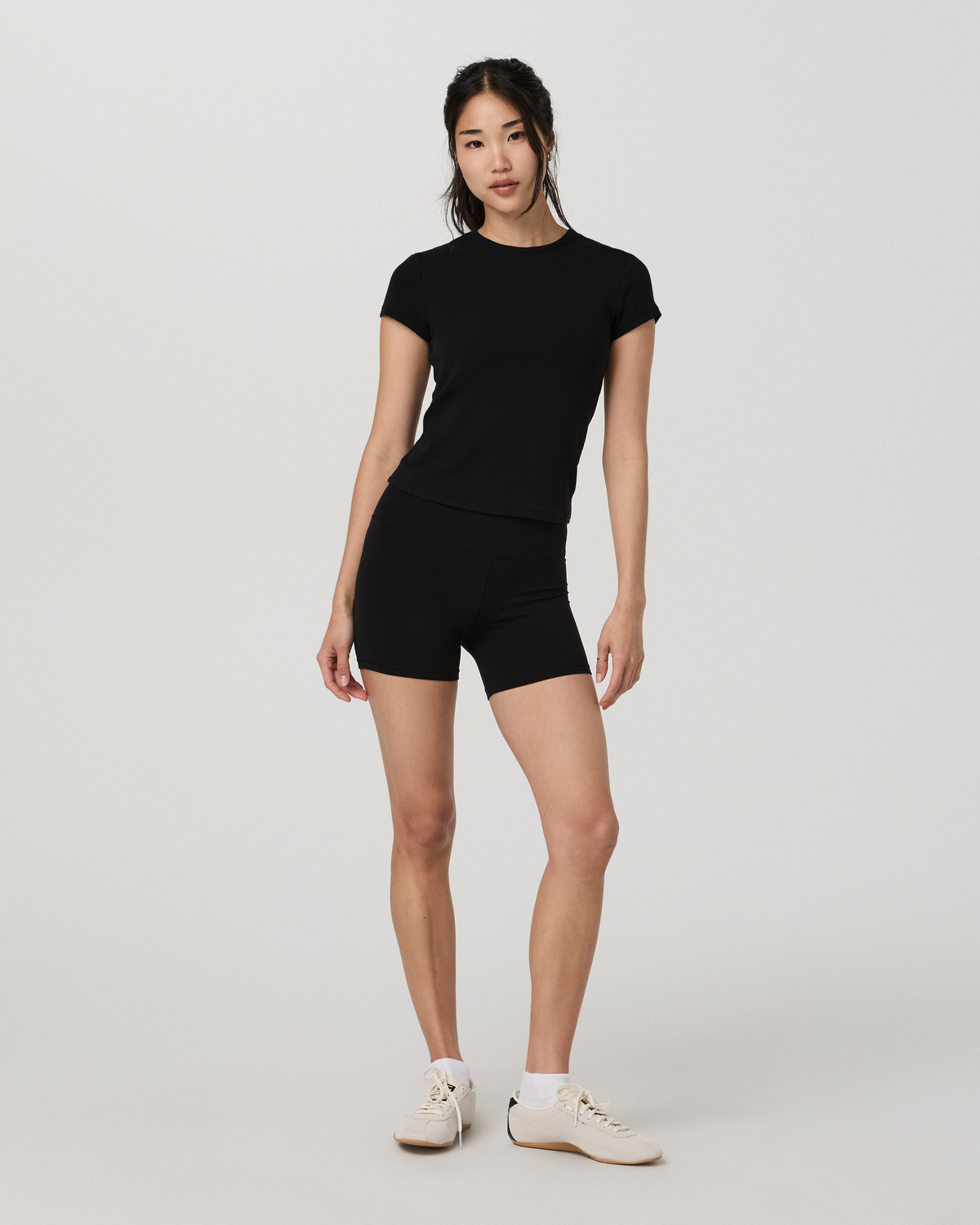 Everyday Cotton Stretch Fitted Tee | Atmosphere