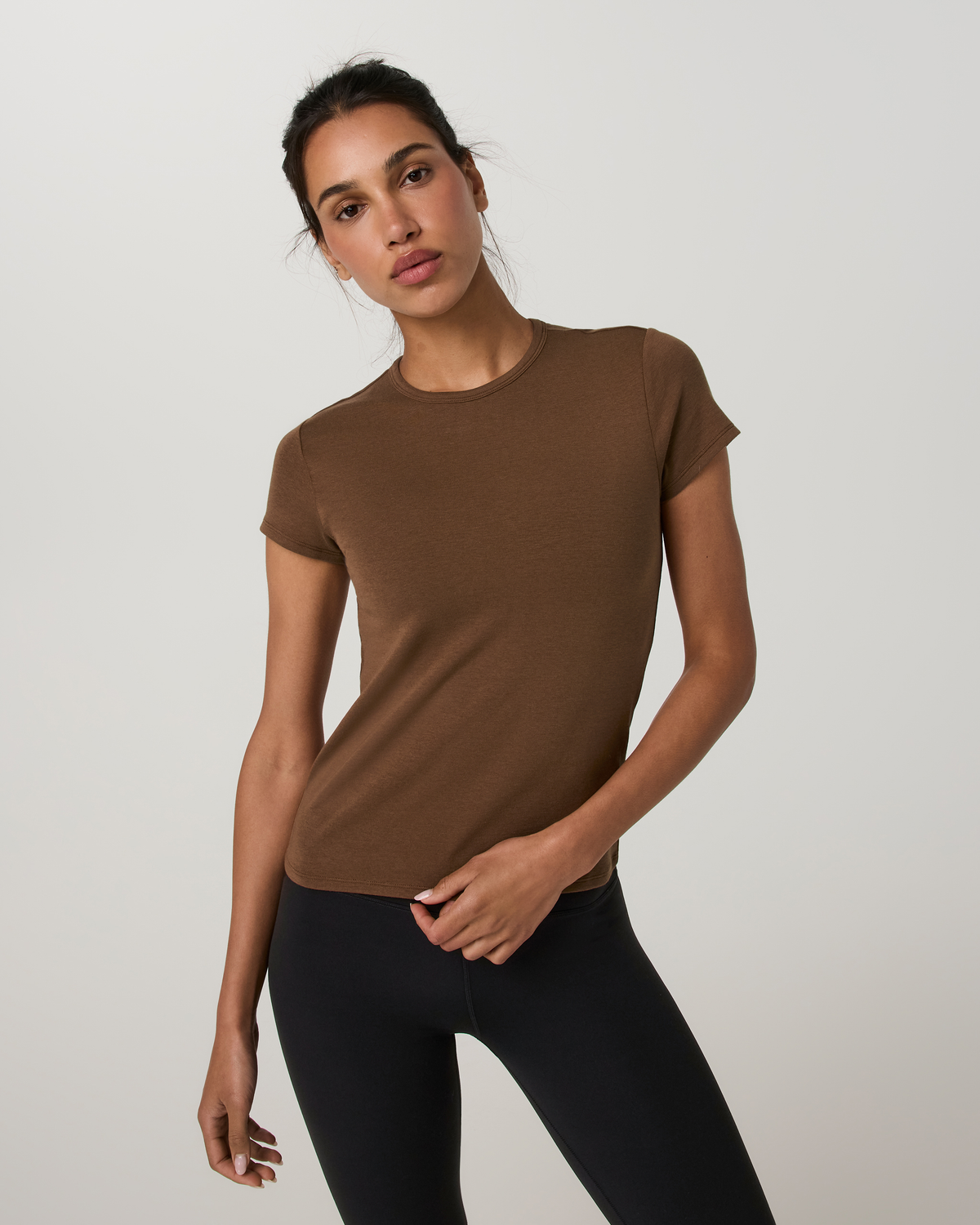 Everyday Cotton Stretch Relaxed Tee | Black