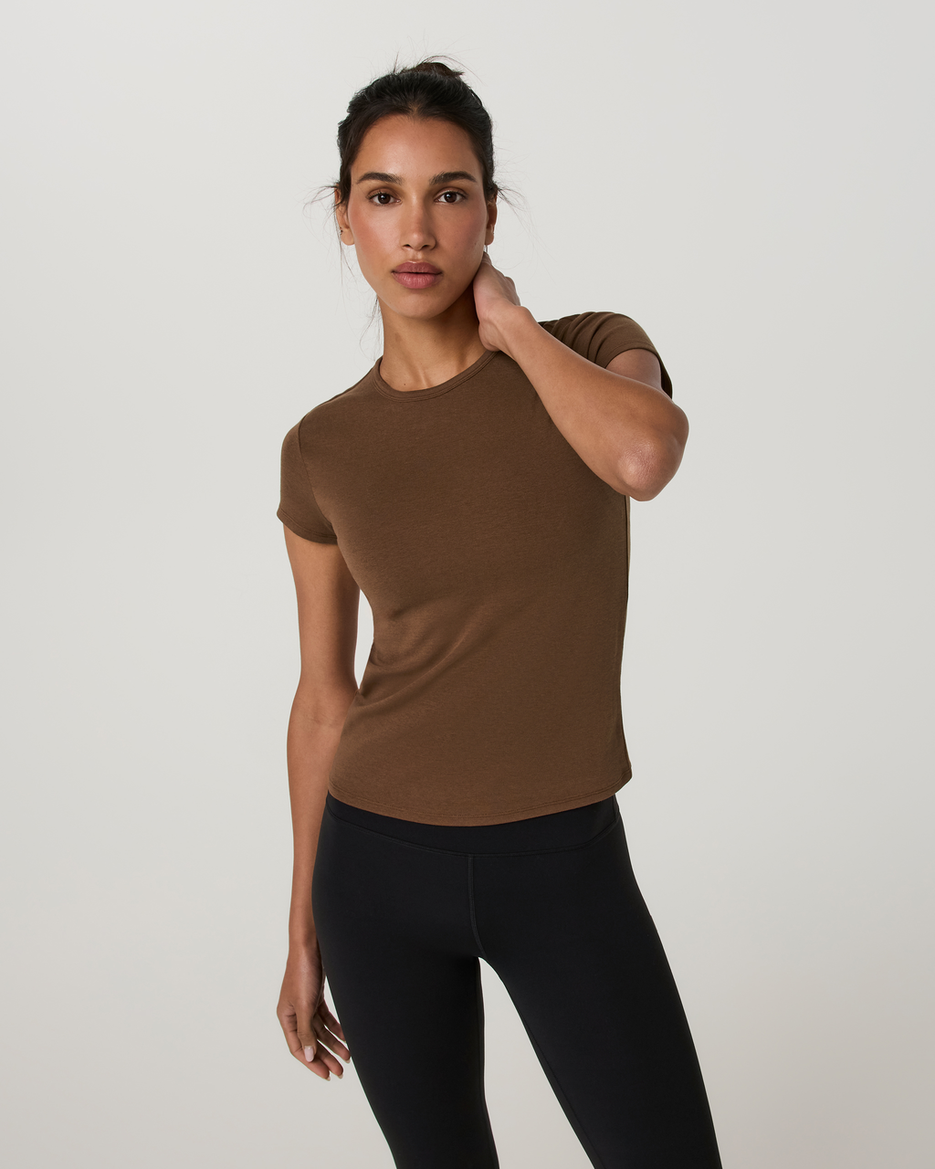 Everyday Cotton Stretch Fitted Tee | Atmosphere
