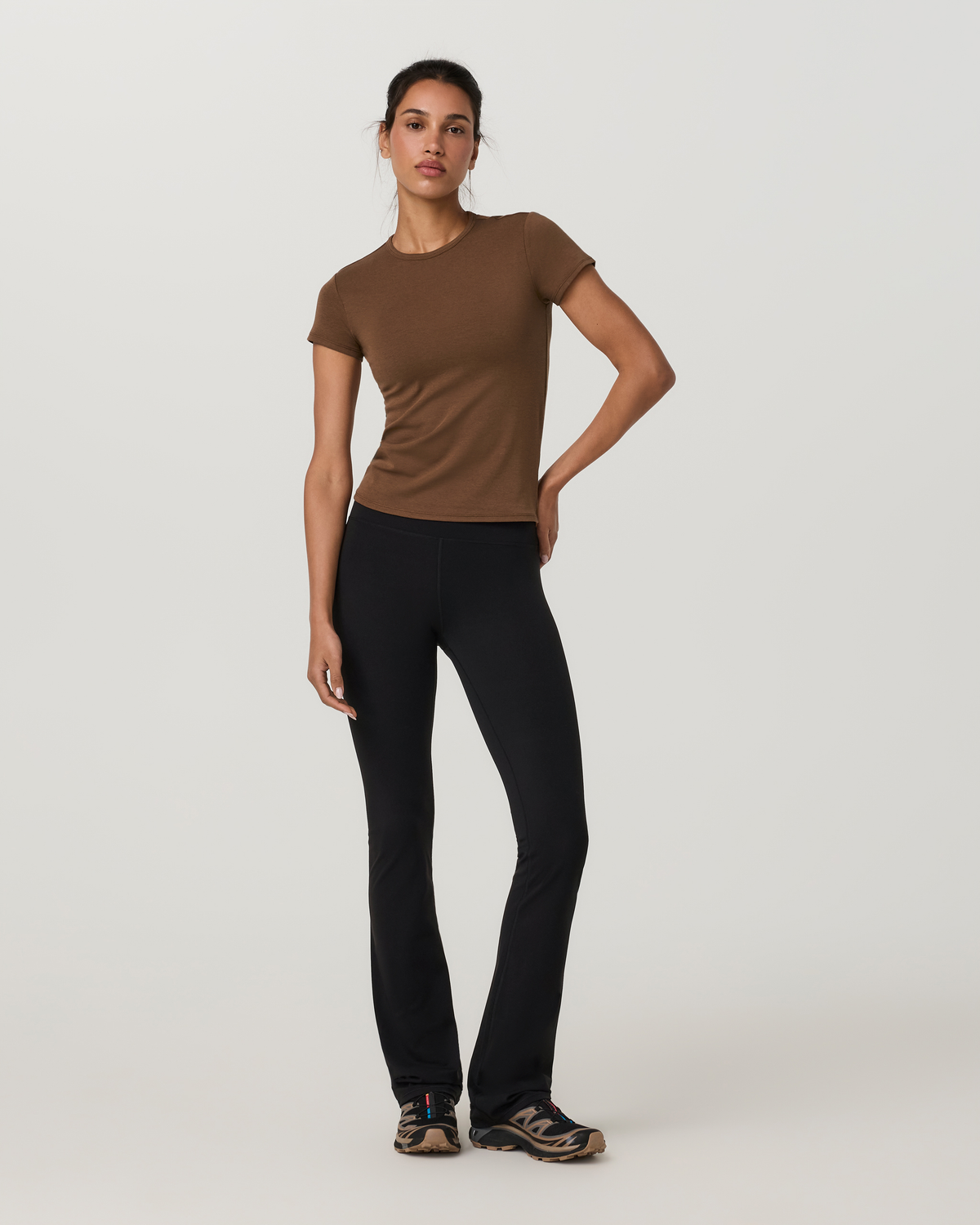 Everyday Cotton Stretch Fitted Tee | Black