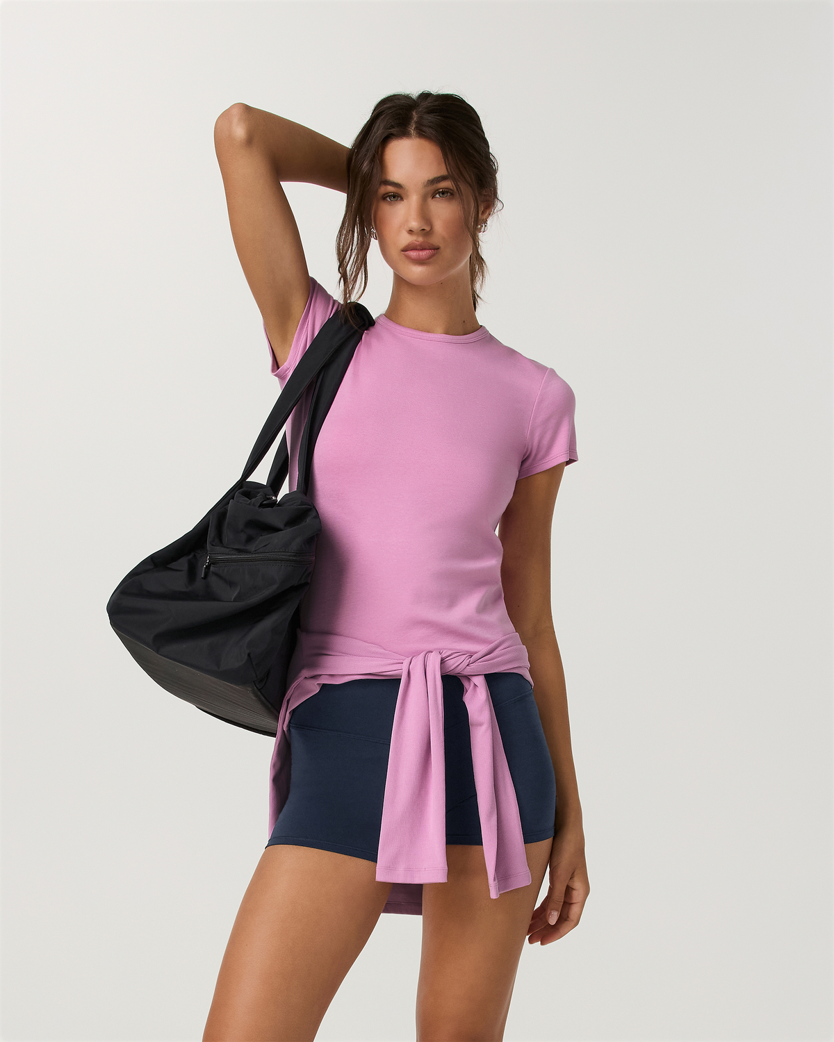 Everyday Cotton Stretch Relaxed Tee | French Roast