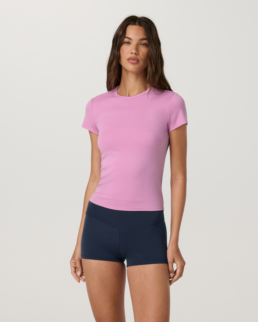 Everyday Cotton Stretch Fitted Tee | Black