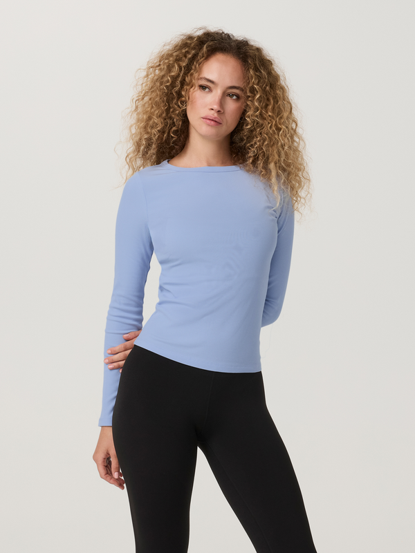Long Sleeve Pose Subtle Scoop | Celestial