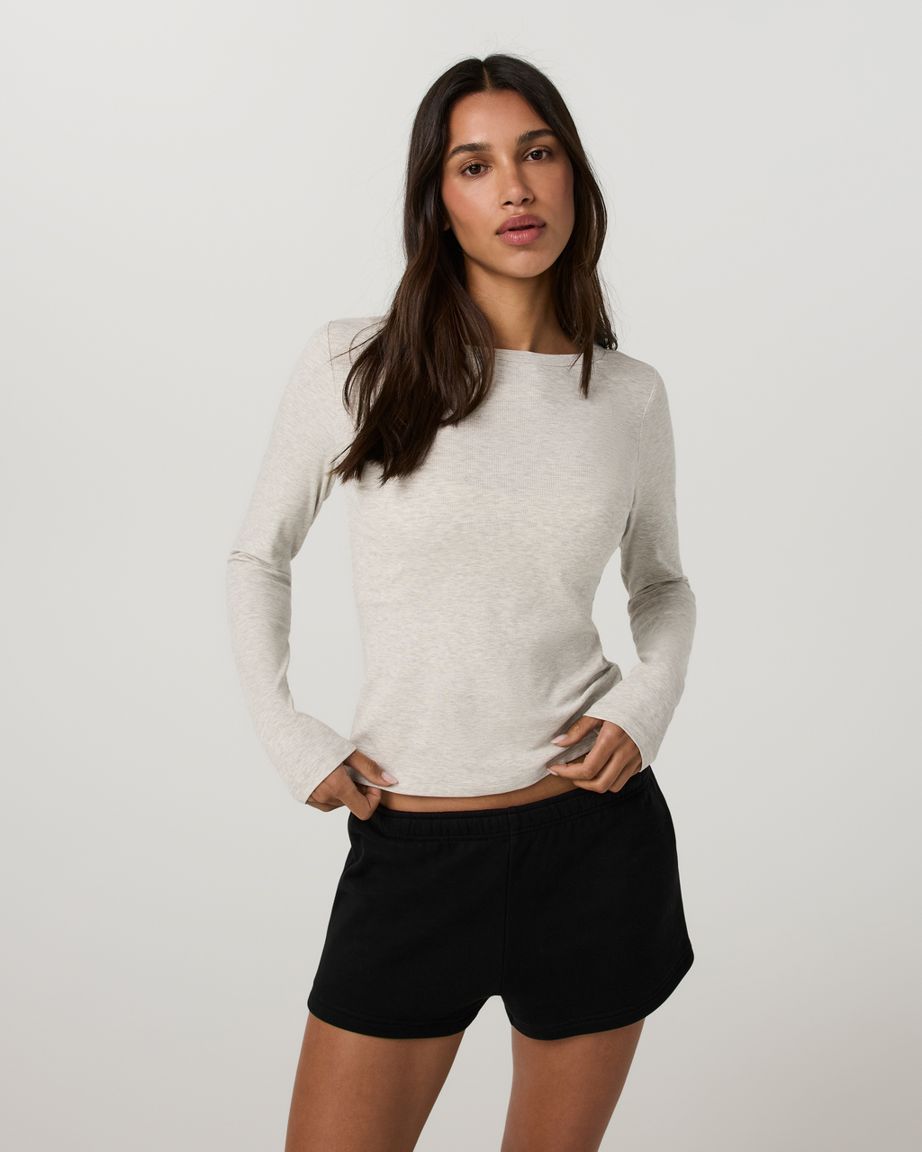Long Sleeve Pose Subtle Scoop | Celestial