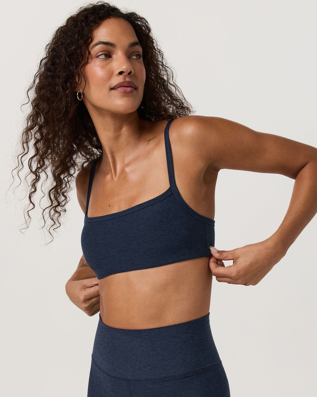 Elevation Square Neck Bra | Celestial Heather