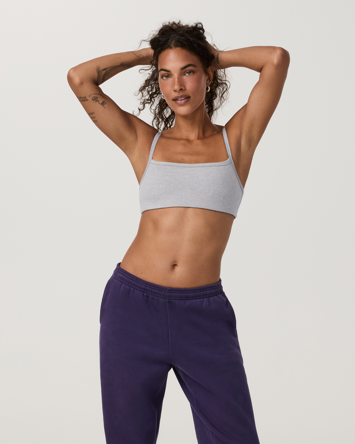 Elevation Square Neck Bra | Celestial Heather