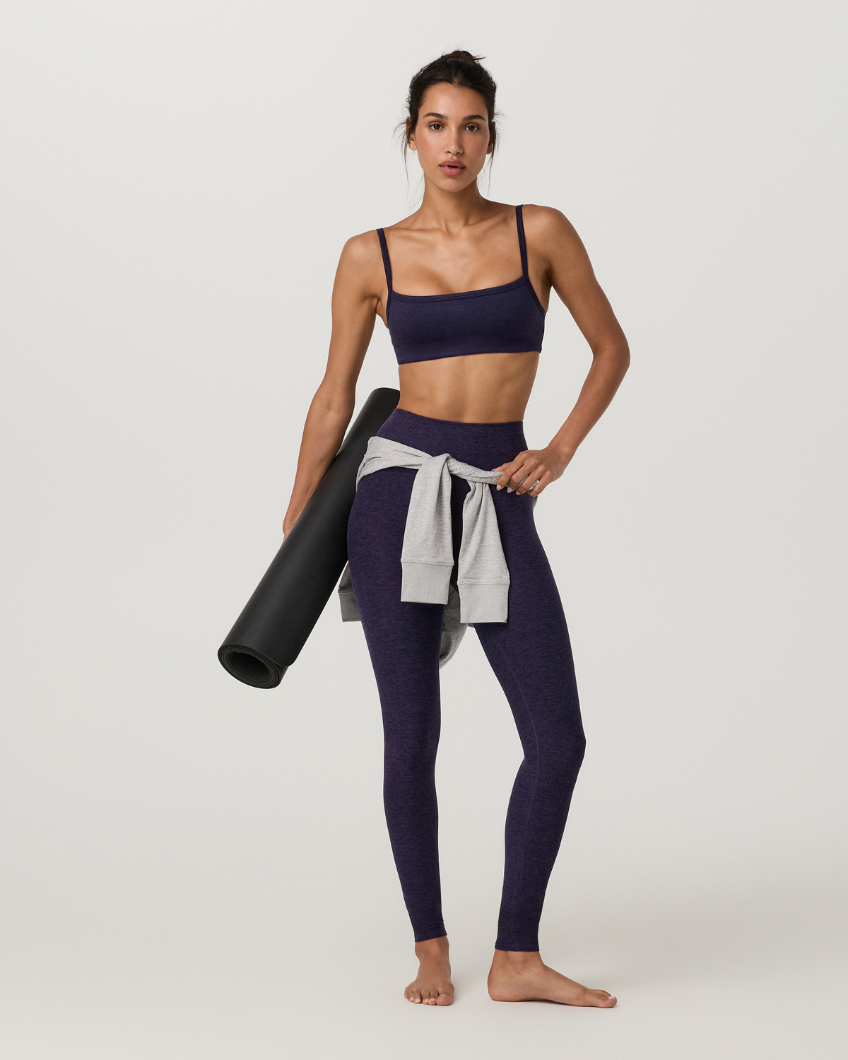 Elevation Square Neck Bra | Velvet Violet Heather