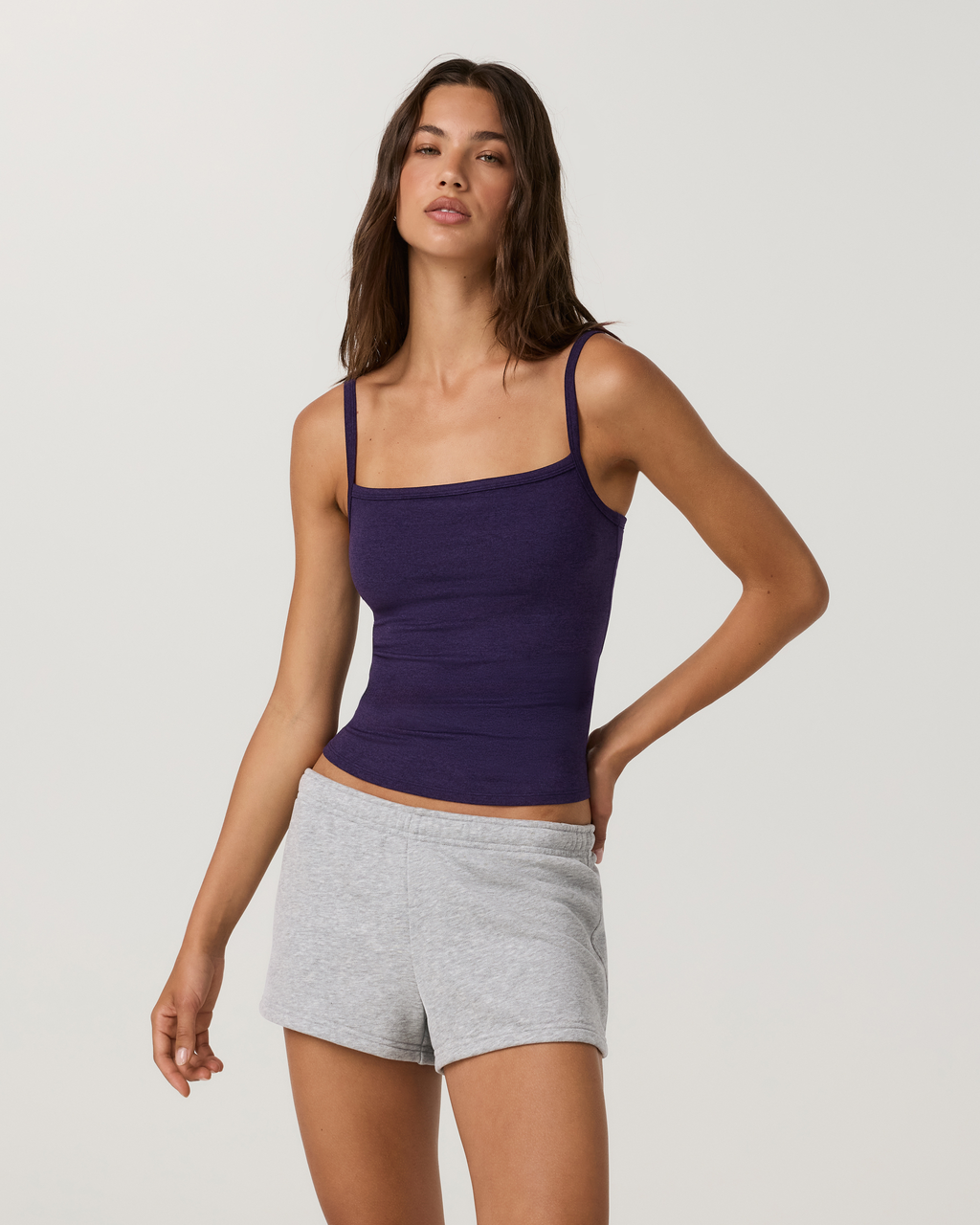 Elevation Square Neck Cami | Velvet Violet Heather