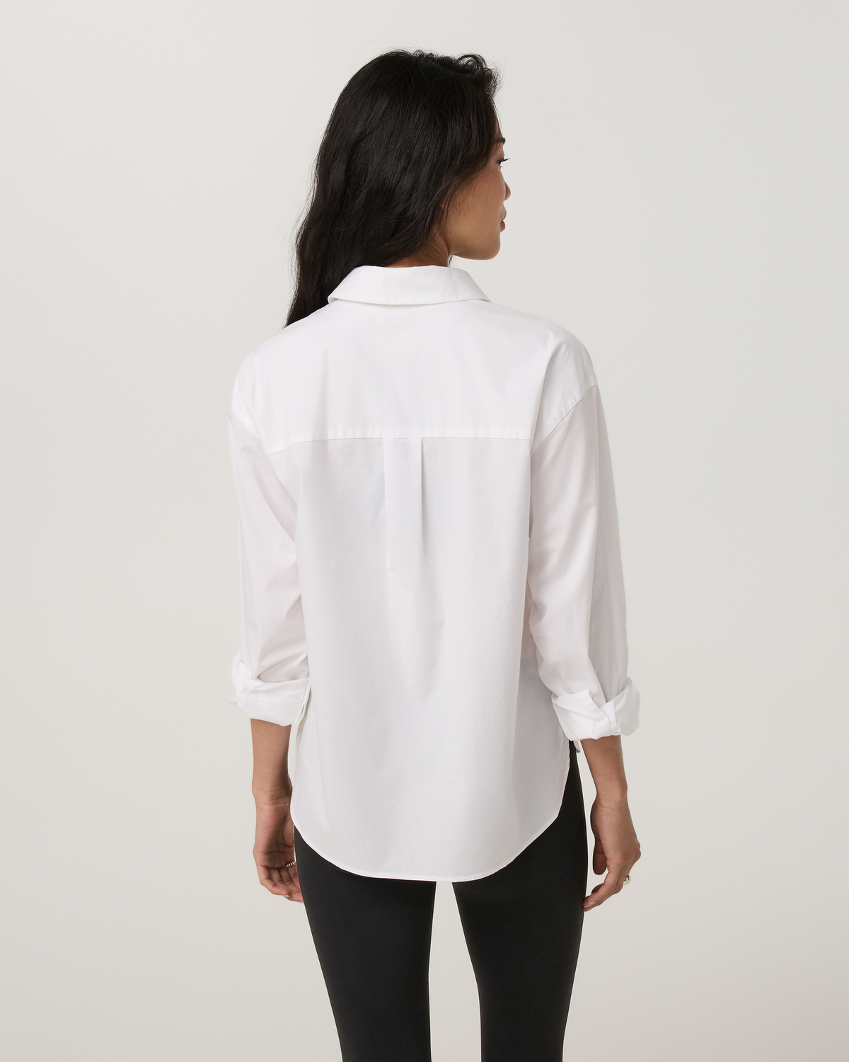 Long Sleeve Kensington Classic Button Down | White
