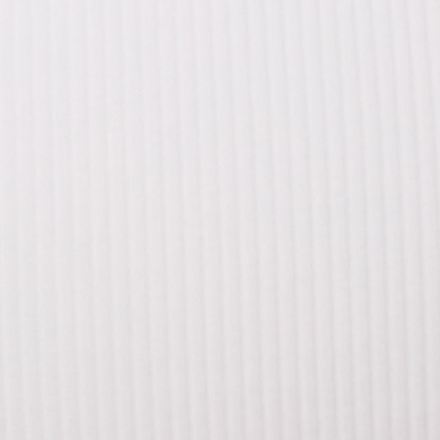 Cottony Rib Mock Neck Tank | White