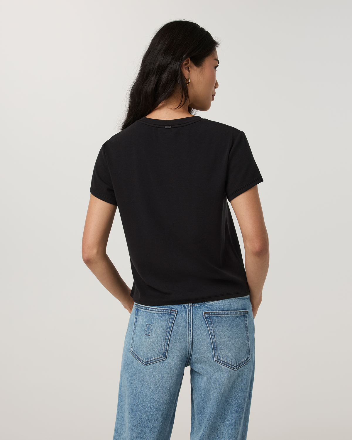 Everyday Cotton Stretch Relaxed Tee | White