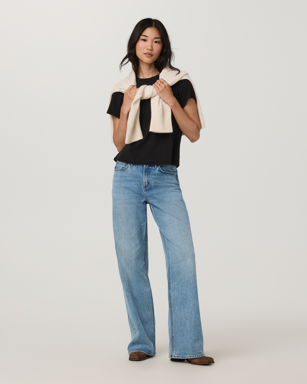 Everyday Cotton Stretch Fitted Tee | Black