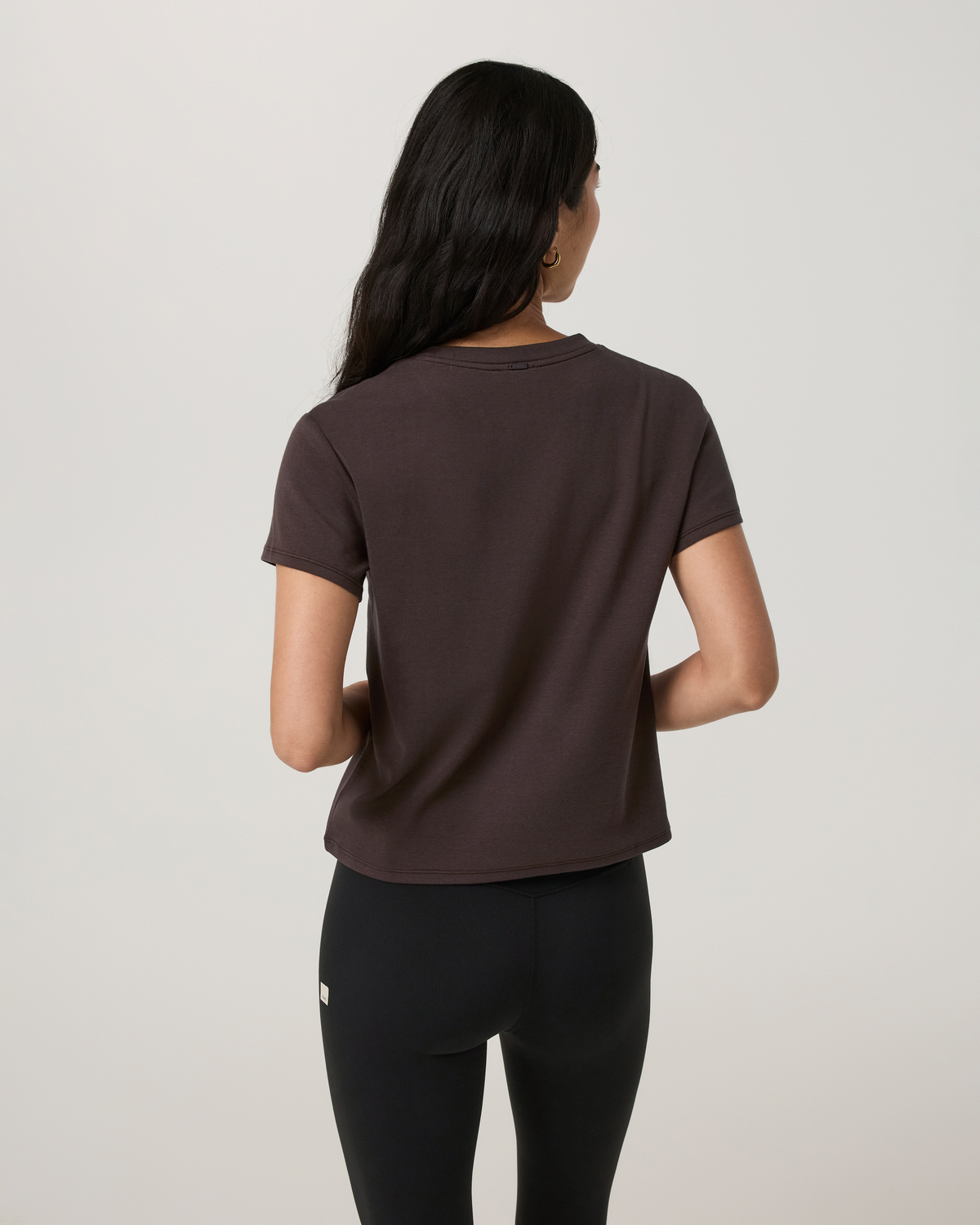 Everyday Cotton Stretch Relaxed Tee | French Roast