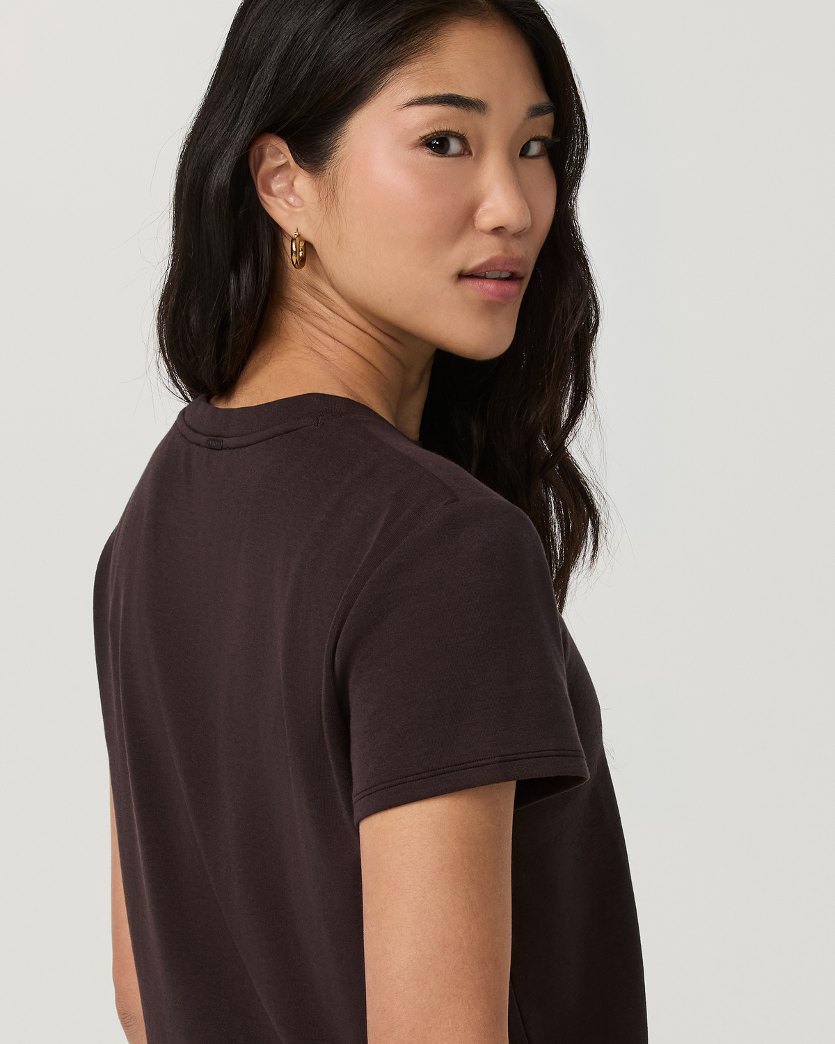 Everyday Cotton Stretch Relaxed Tee | Black