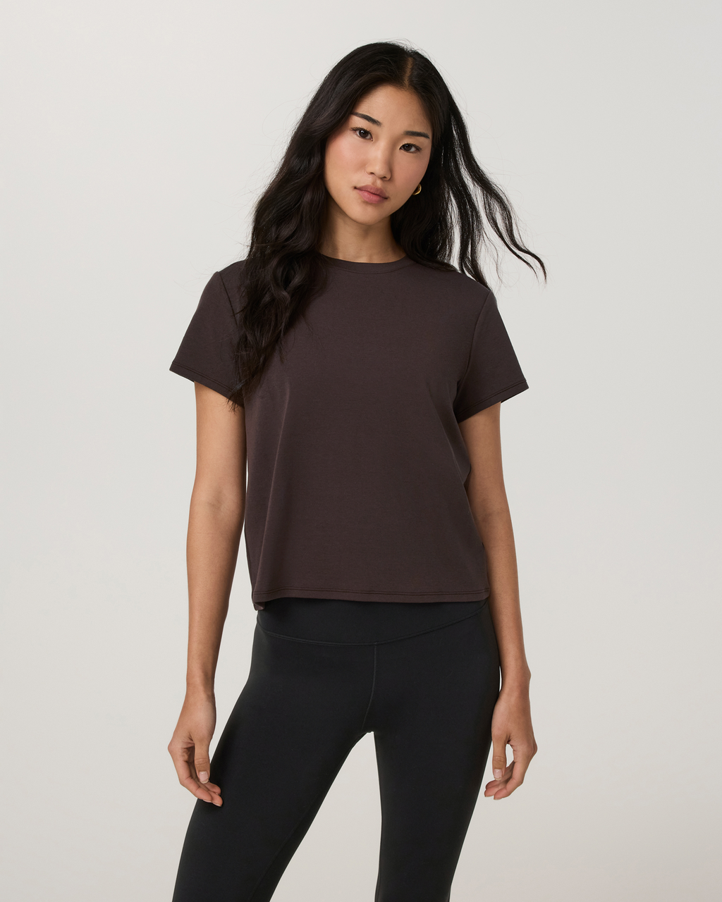 Everyday Cotton Stretch Fitted Tee | Black