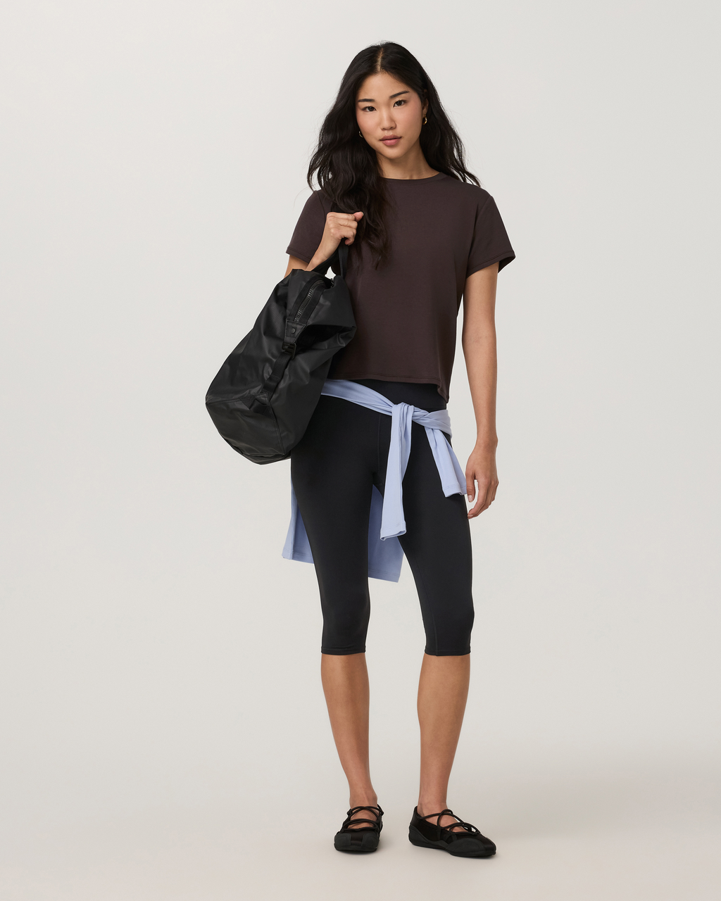 Everyday Cotton Stretch Fitted Tee | Black