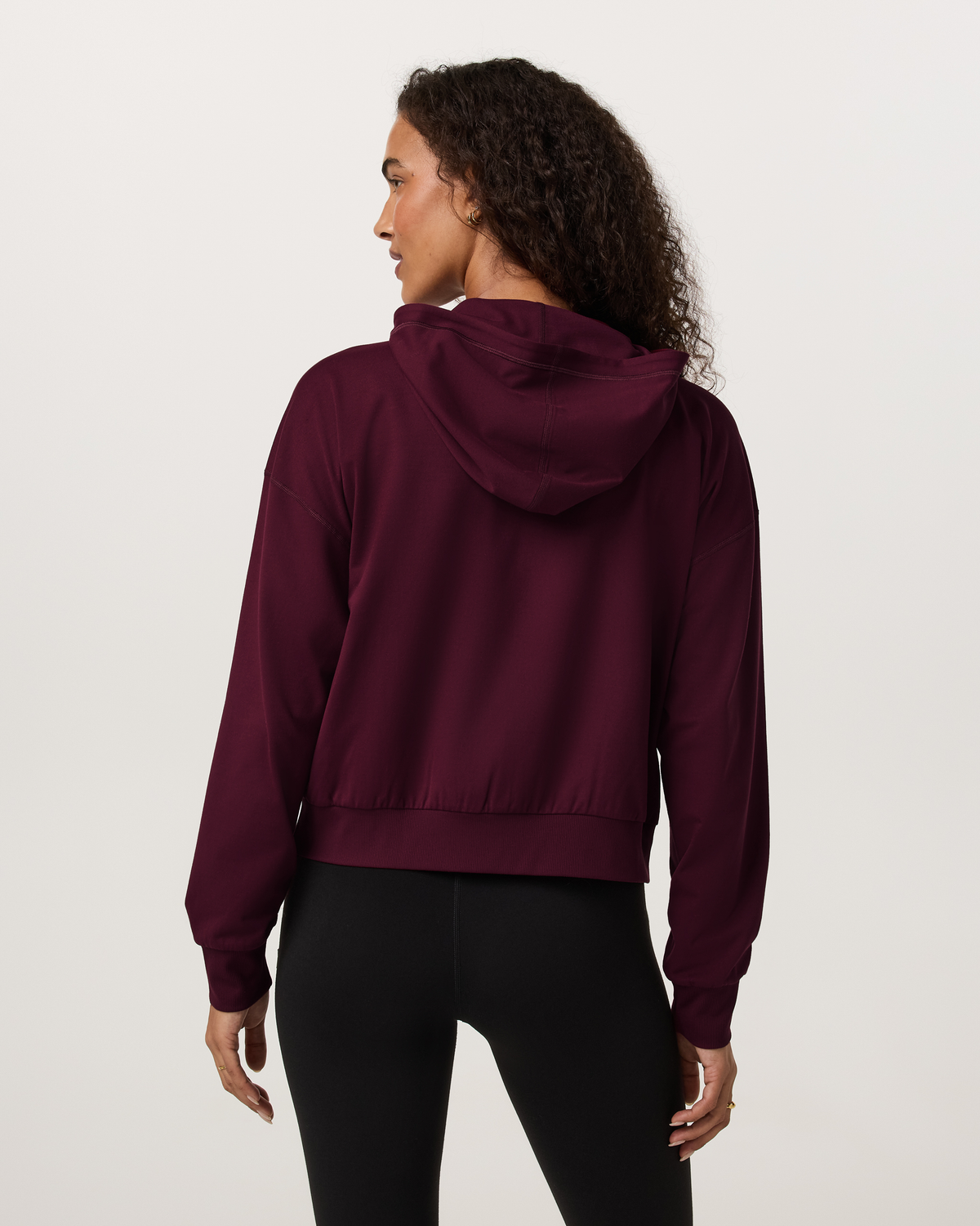 Halo Modern Full Zip Hoodie | Ecru Heather
