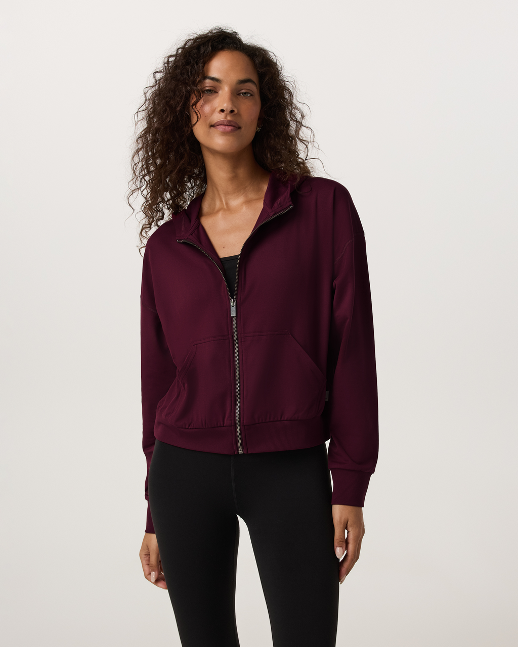 Halo Modern Full Zip Hoodie | Cherry Noir