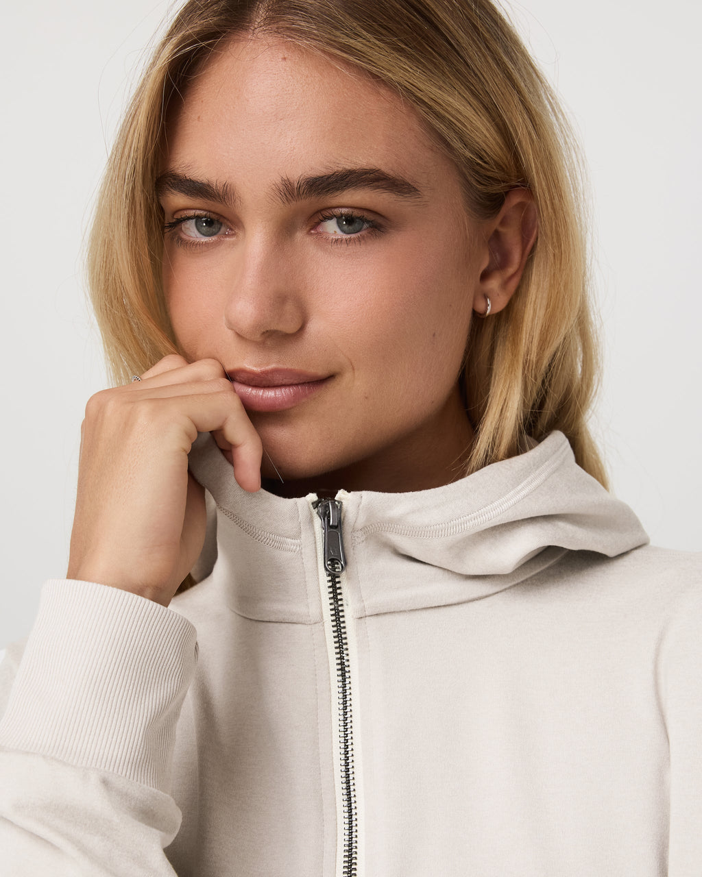 Halo Modern Full Zip Hoodie | True Black