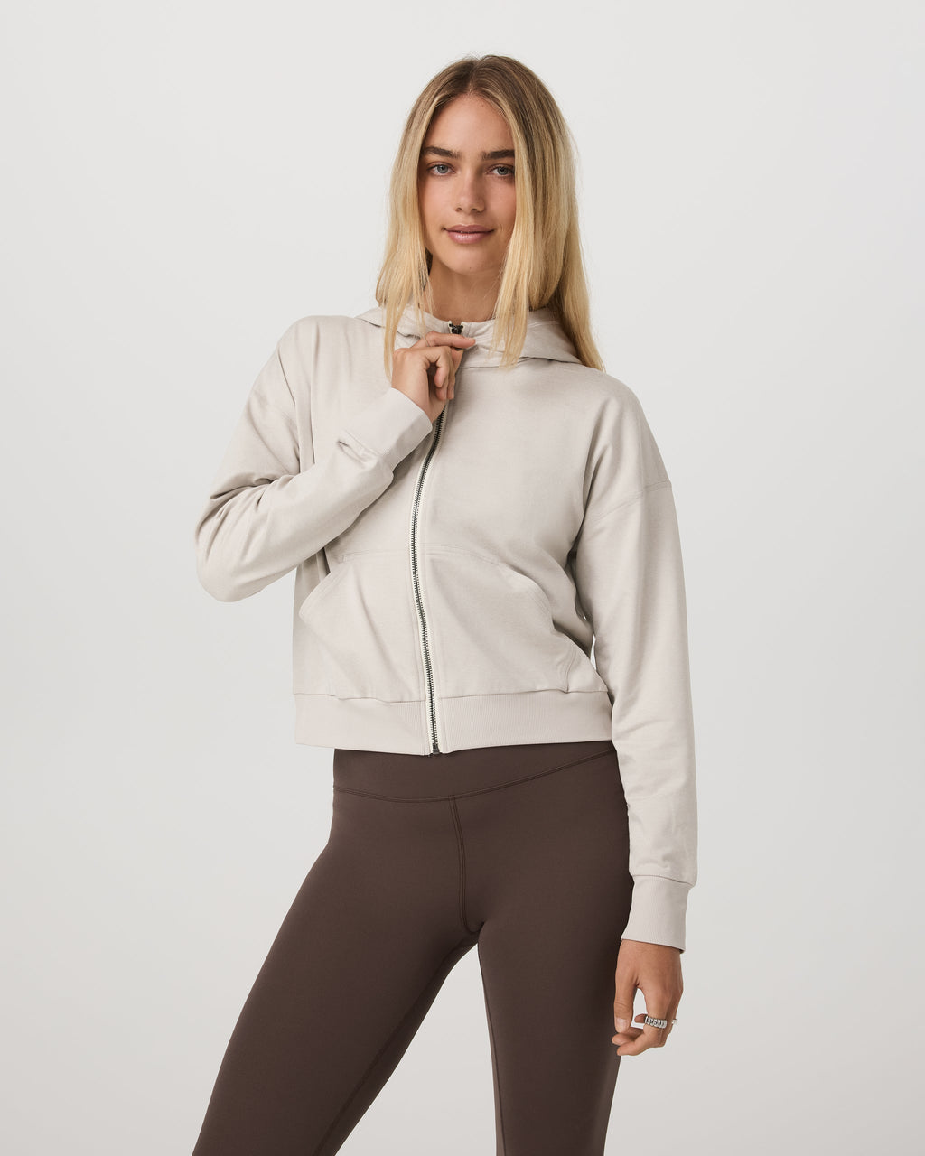 Halo Modern Full Zip Hoodie | True Black