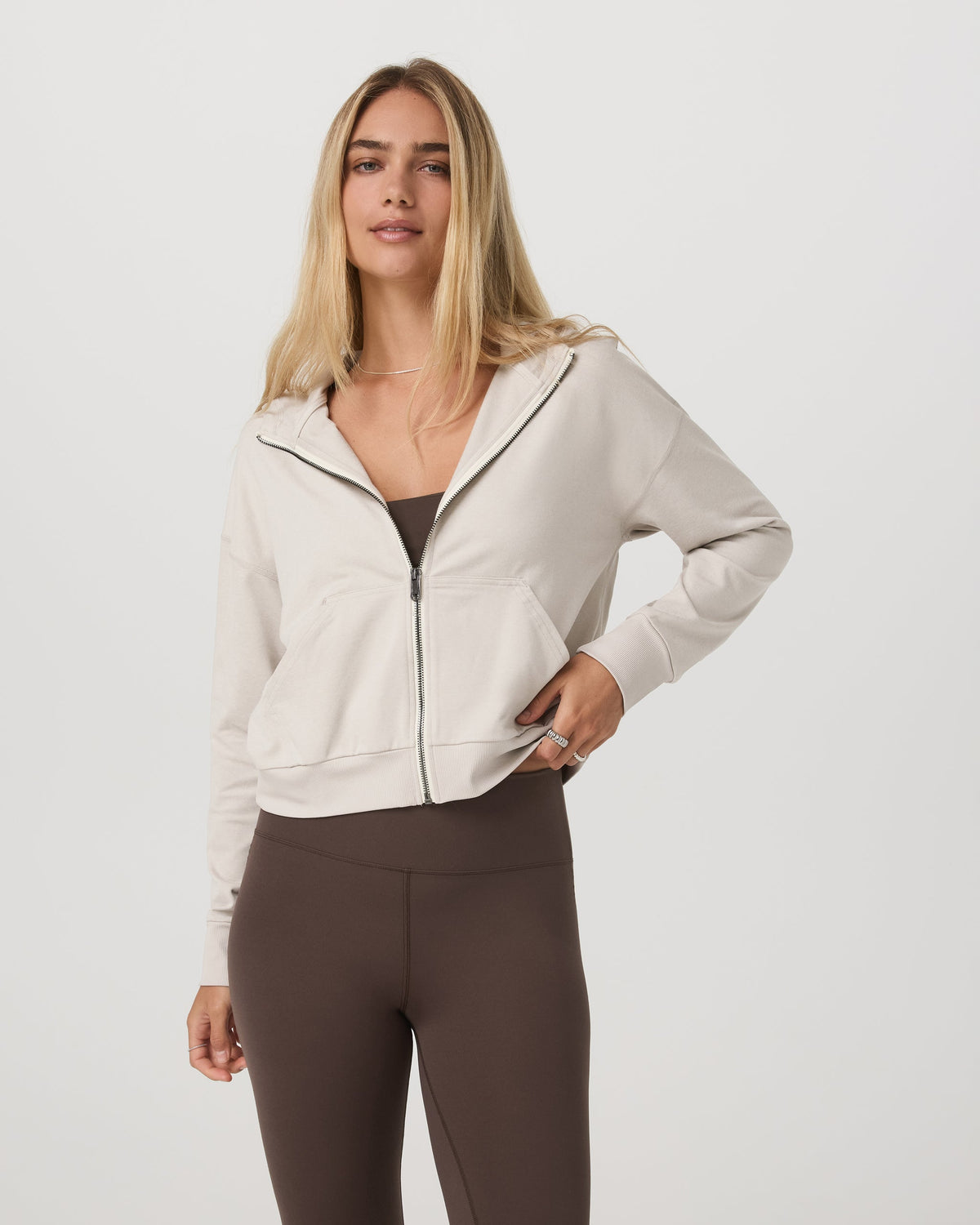 Halo Modern Full Zip Hoodie | True Black